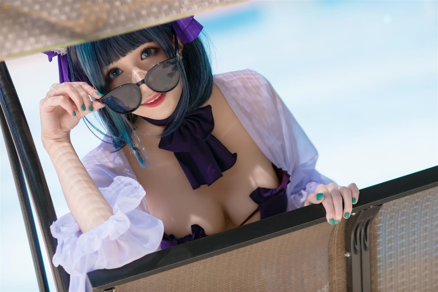 Tomoyo酱 碧蓝 柴郡泳装 [18P-359MB]