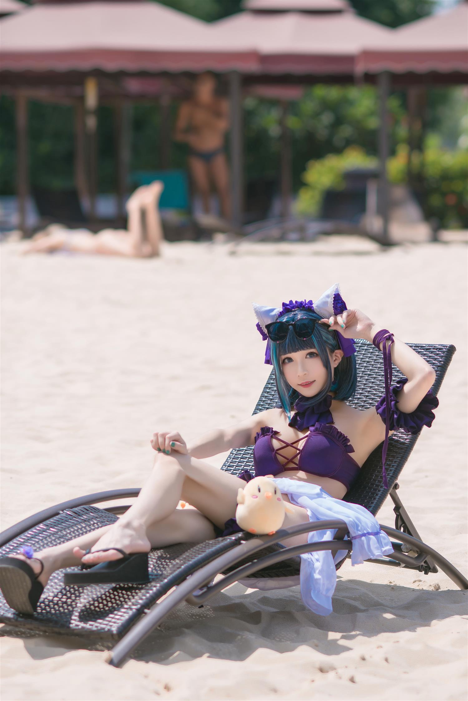 Tomoyo酱 碧蓝 柴郡泳装 [18P-359MB]