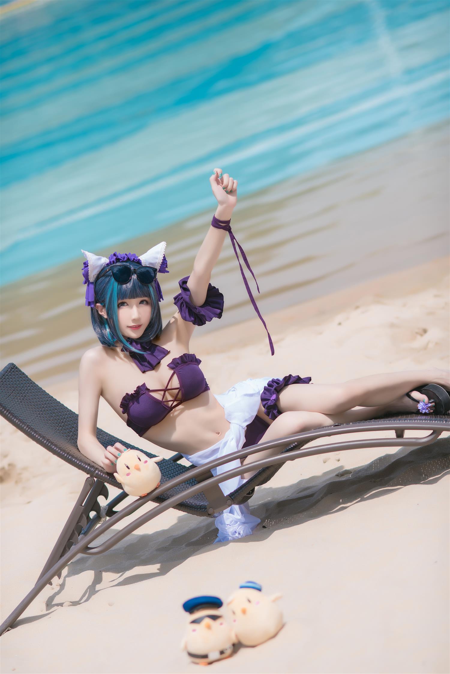 Tomoyo酱 碧蓝 柴郡泳装 [18P-359MB]