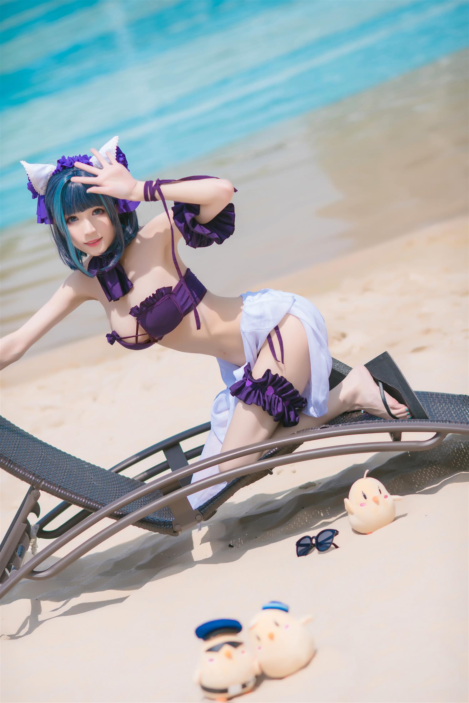 Tomoyo酱 碧蓝 柴郡泳装 [18P-359MB]