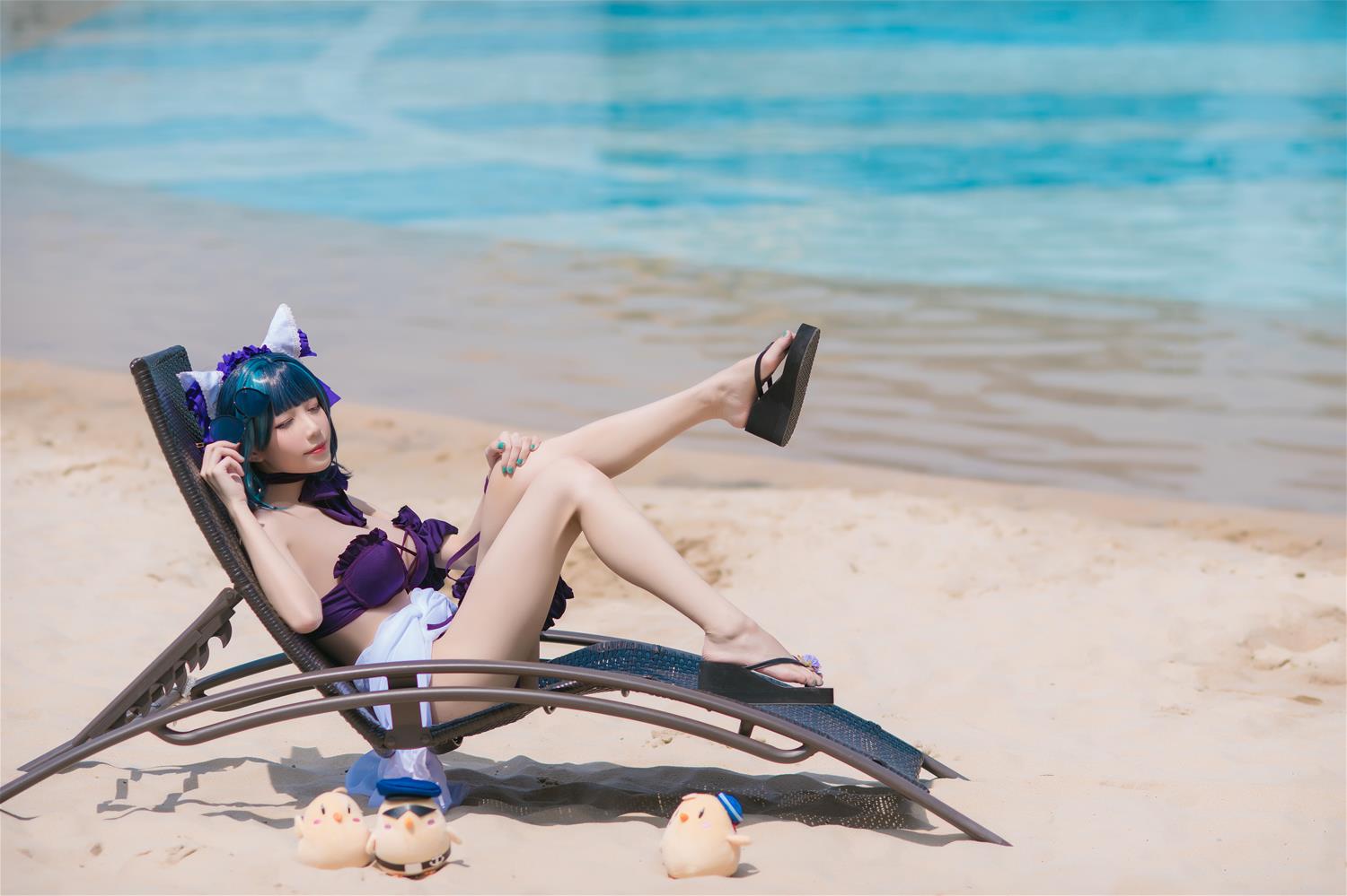 Tomoyo酱 碧蓝 柴郡泳装 [18P-359MB]