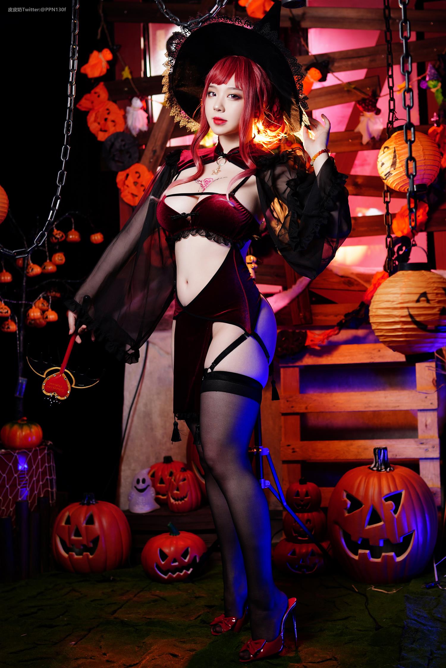 皮皮奶可可爱了啦 万圣节女巫 [48P-507MB]
