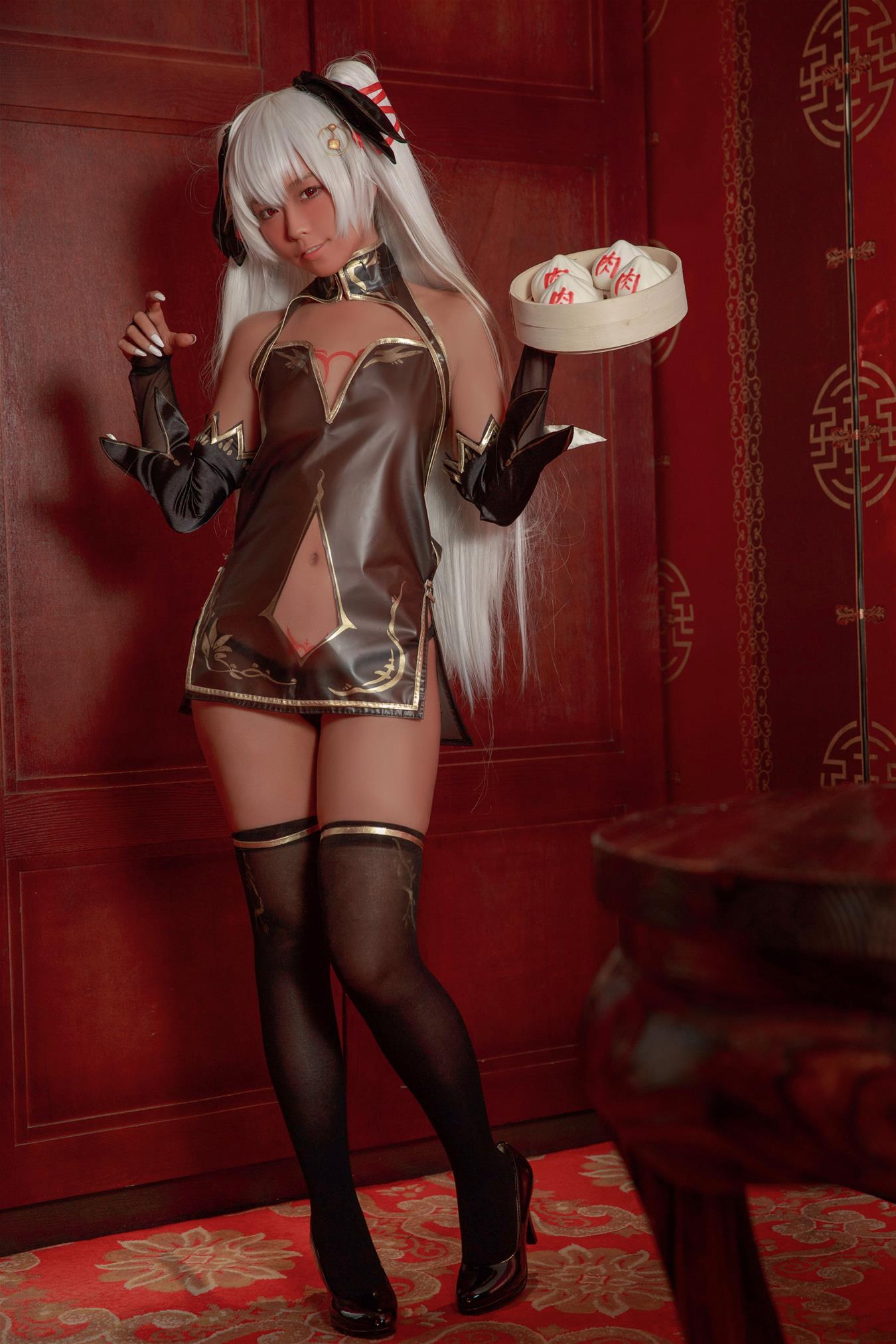 G44不会受伤 褐色旗袍娘 [18P-57MB]