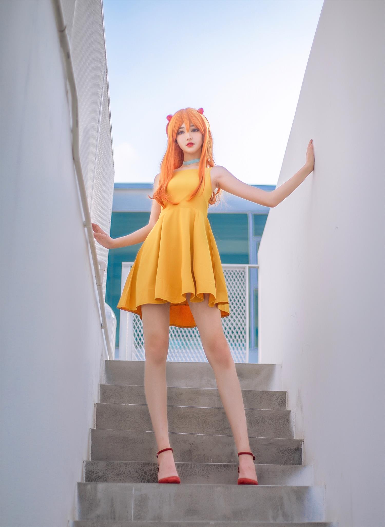 南桃Momoko 明日香黄裙 [12P-110MB]