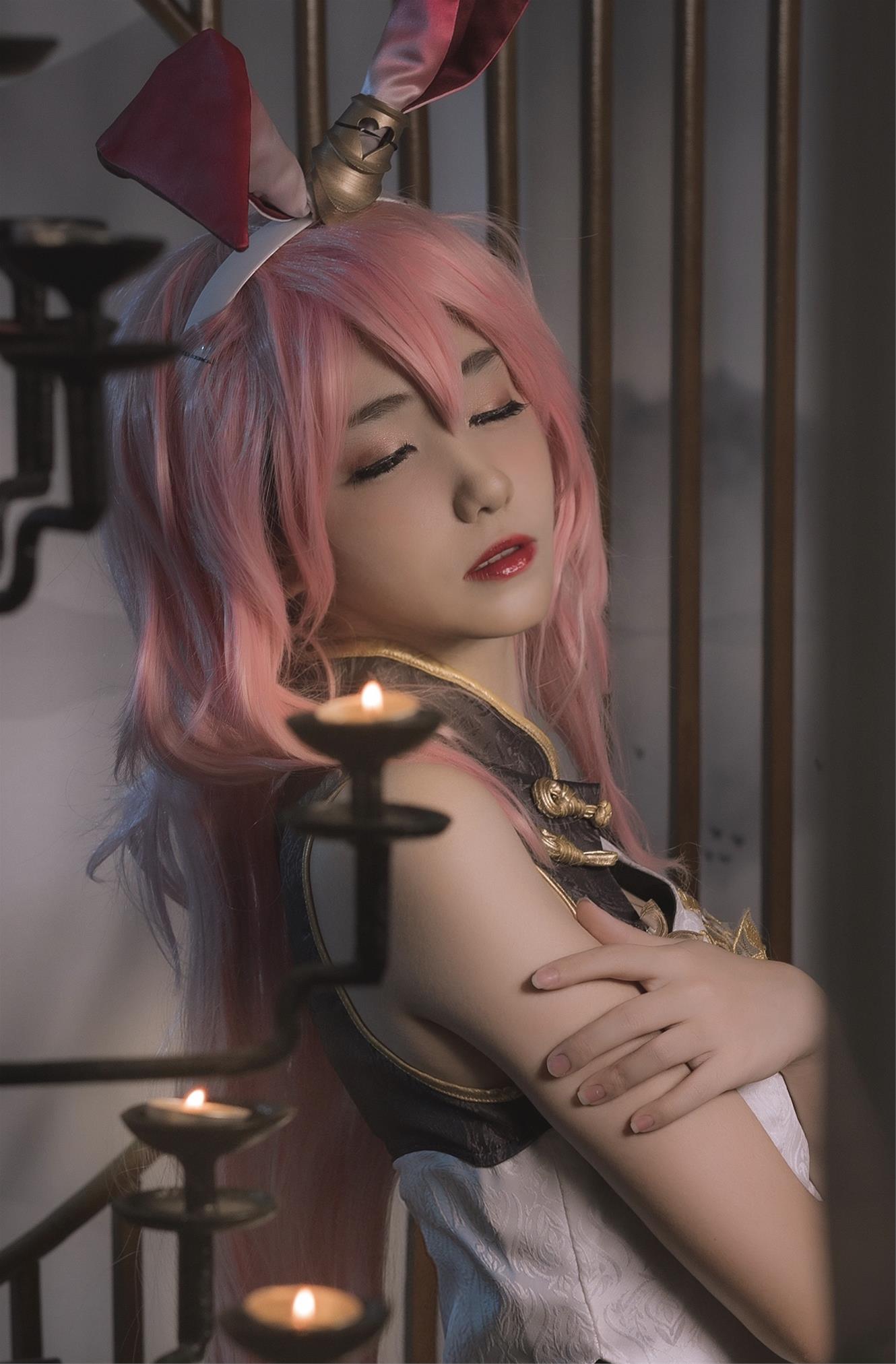 南桃Momoko 八重樱旗袍 [17P-18MB]