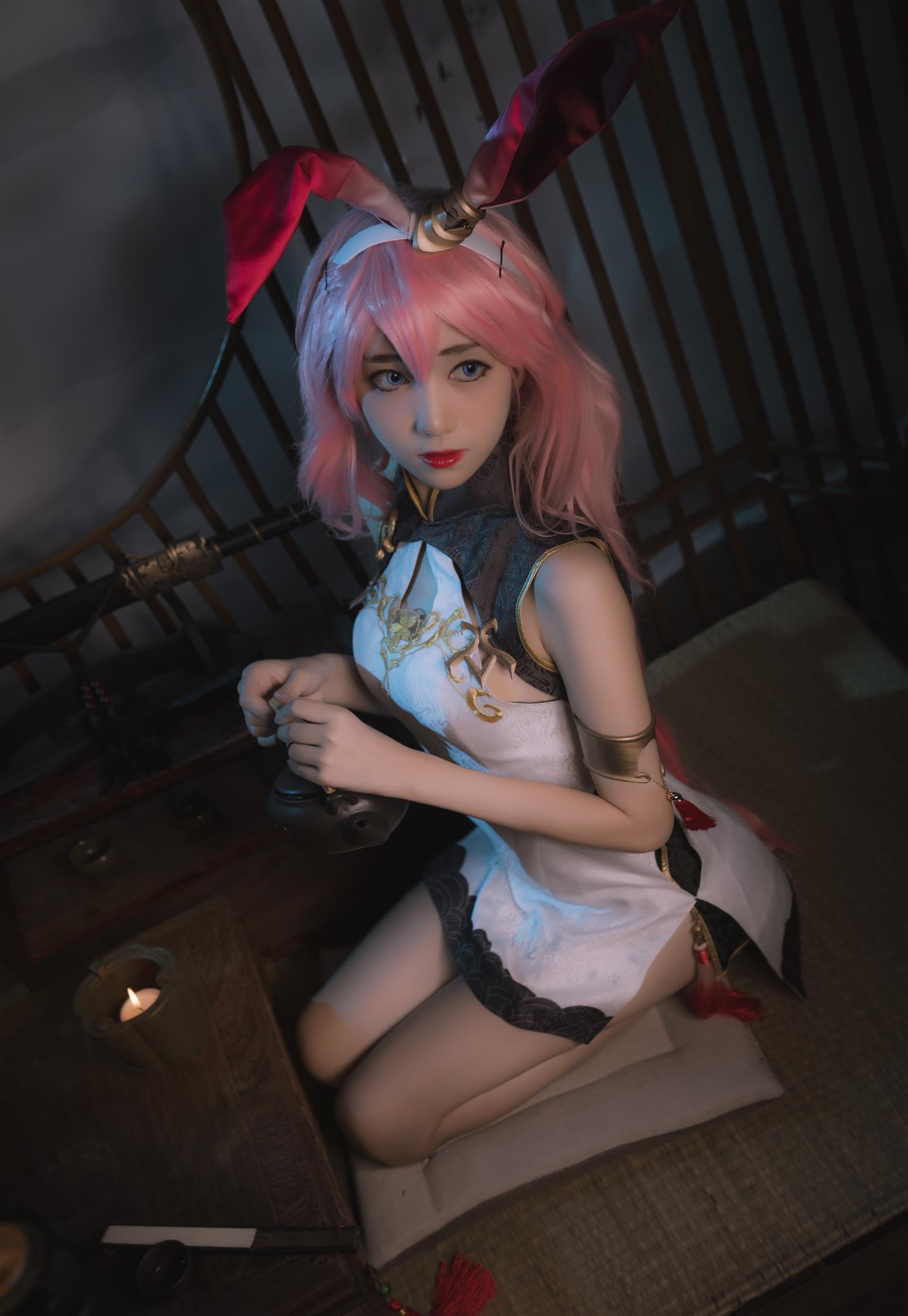 南桃Momoko 八重樱旗袍 [17P-18MB]