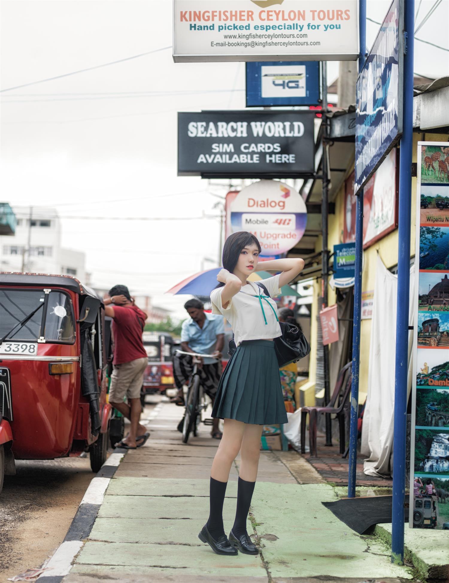 南桃Momoko 绿jk [14P-27MB]