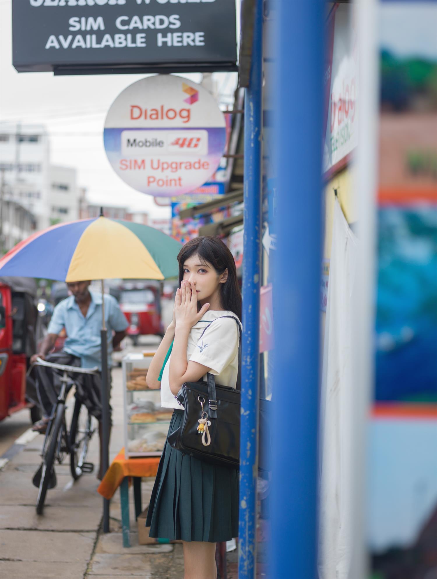 南桃Momoko 绿jk [14P-27MB]