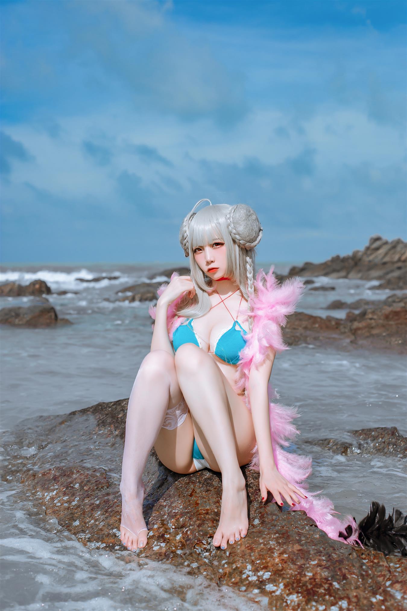 二佐 碧蓝可畏泳装 [27P-198MB]