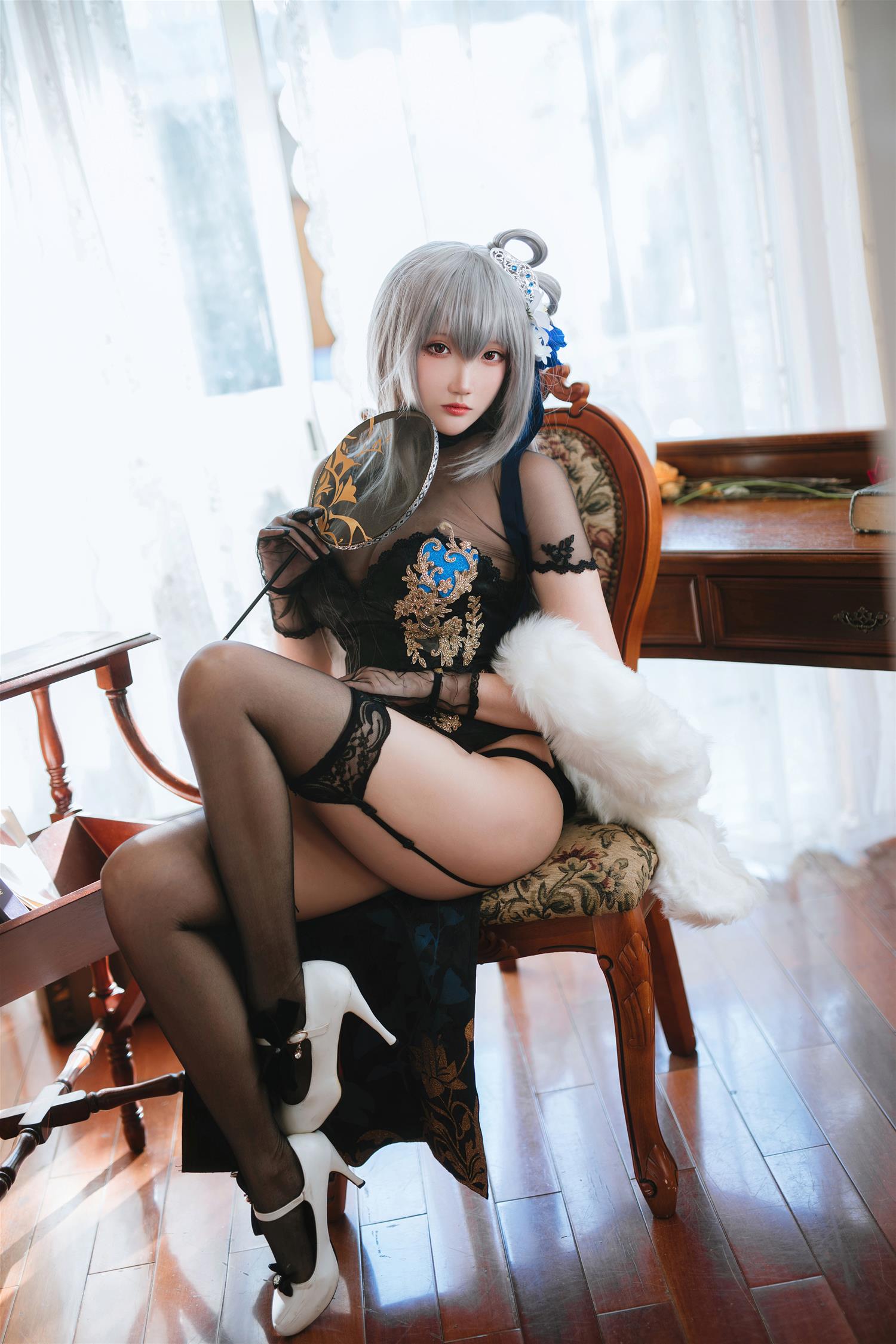 瓜希酱 碧蓝航线 路易九世 旗袍 [18P-83MB]