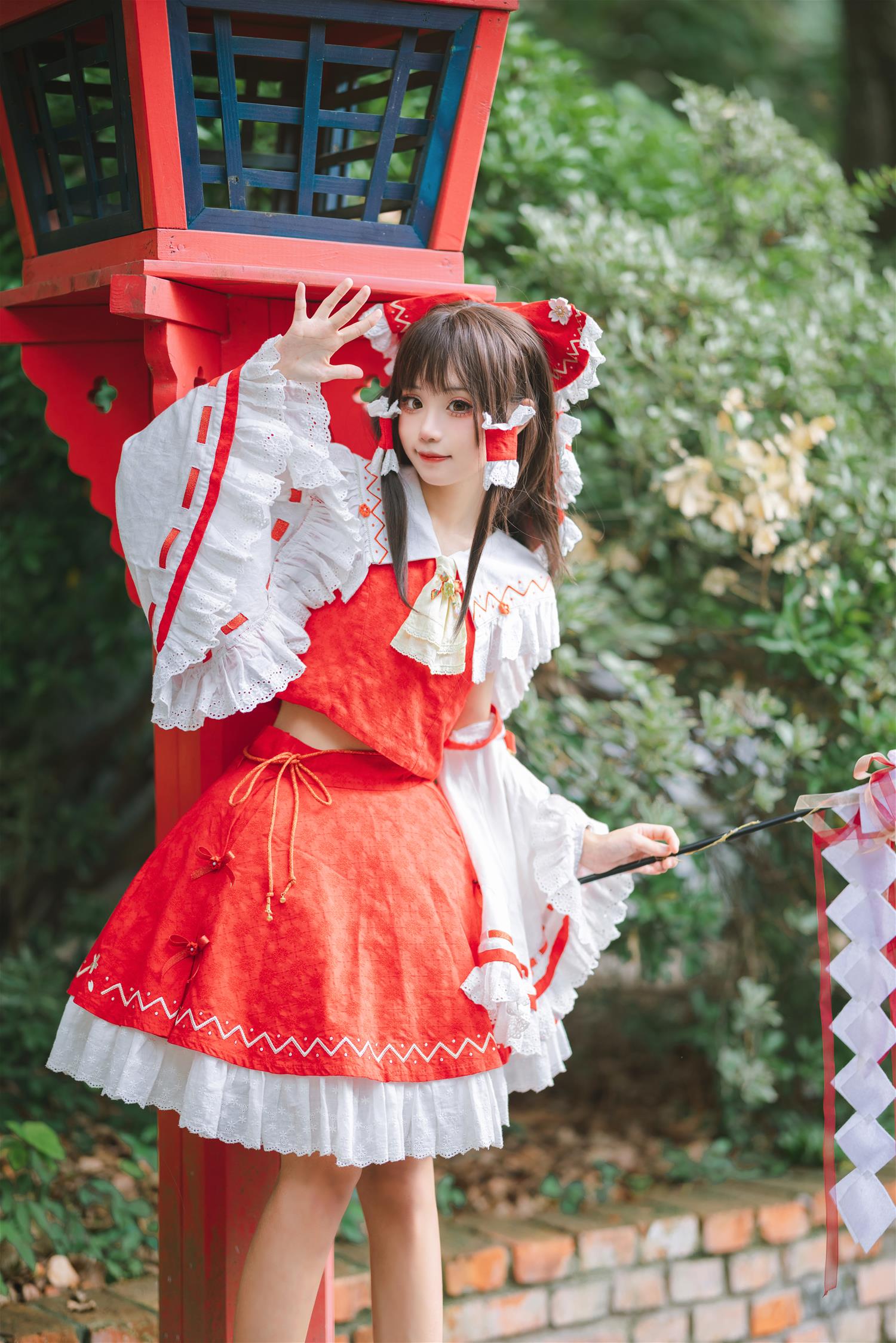 花柒Hana 森森仙短款灵梦 [15P-280MB]