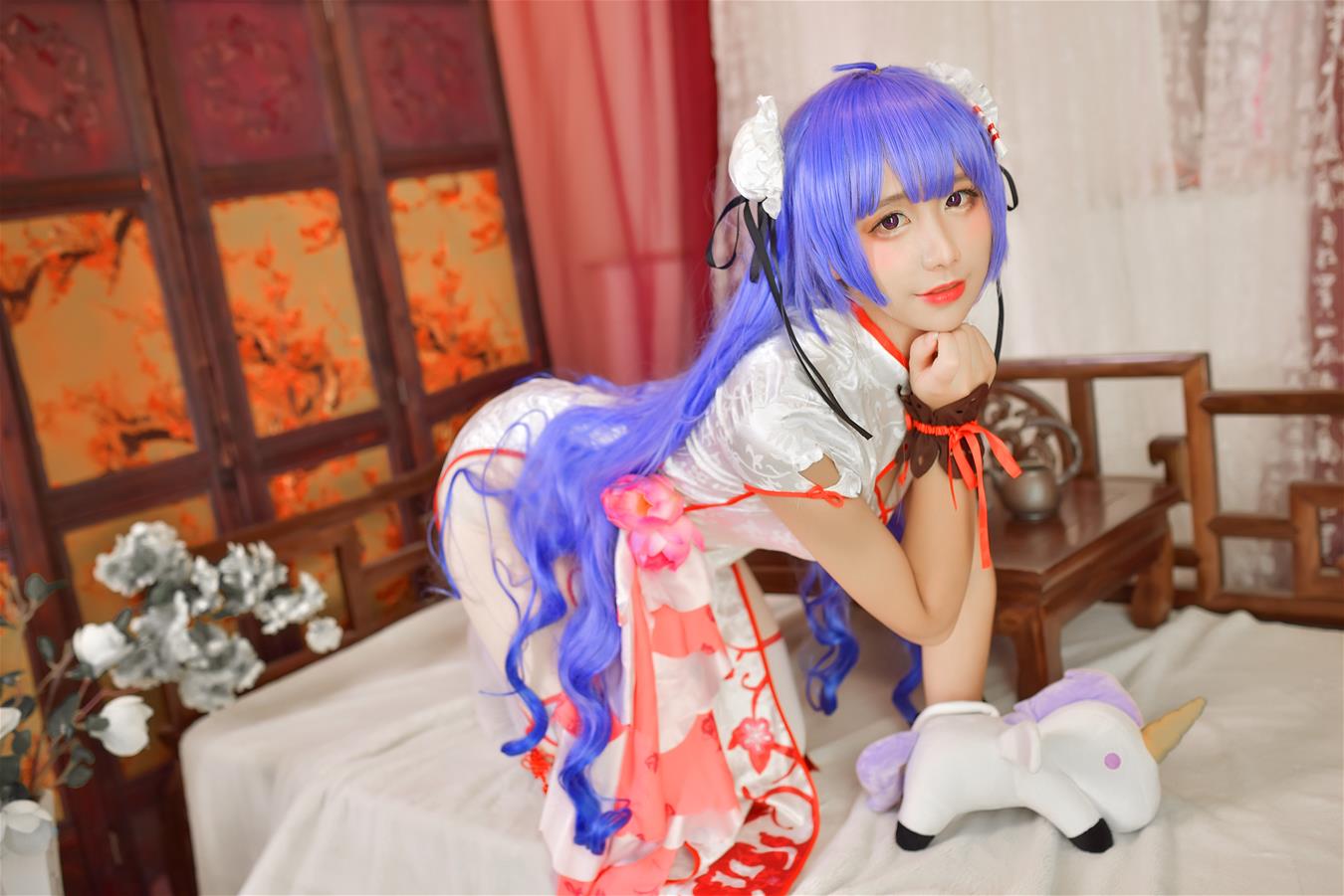 九曲Jean 旗袍独角兽 [9P-54MB]