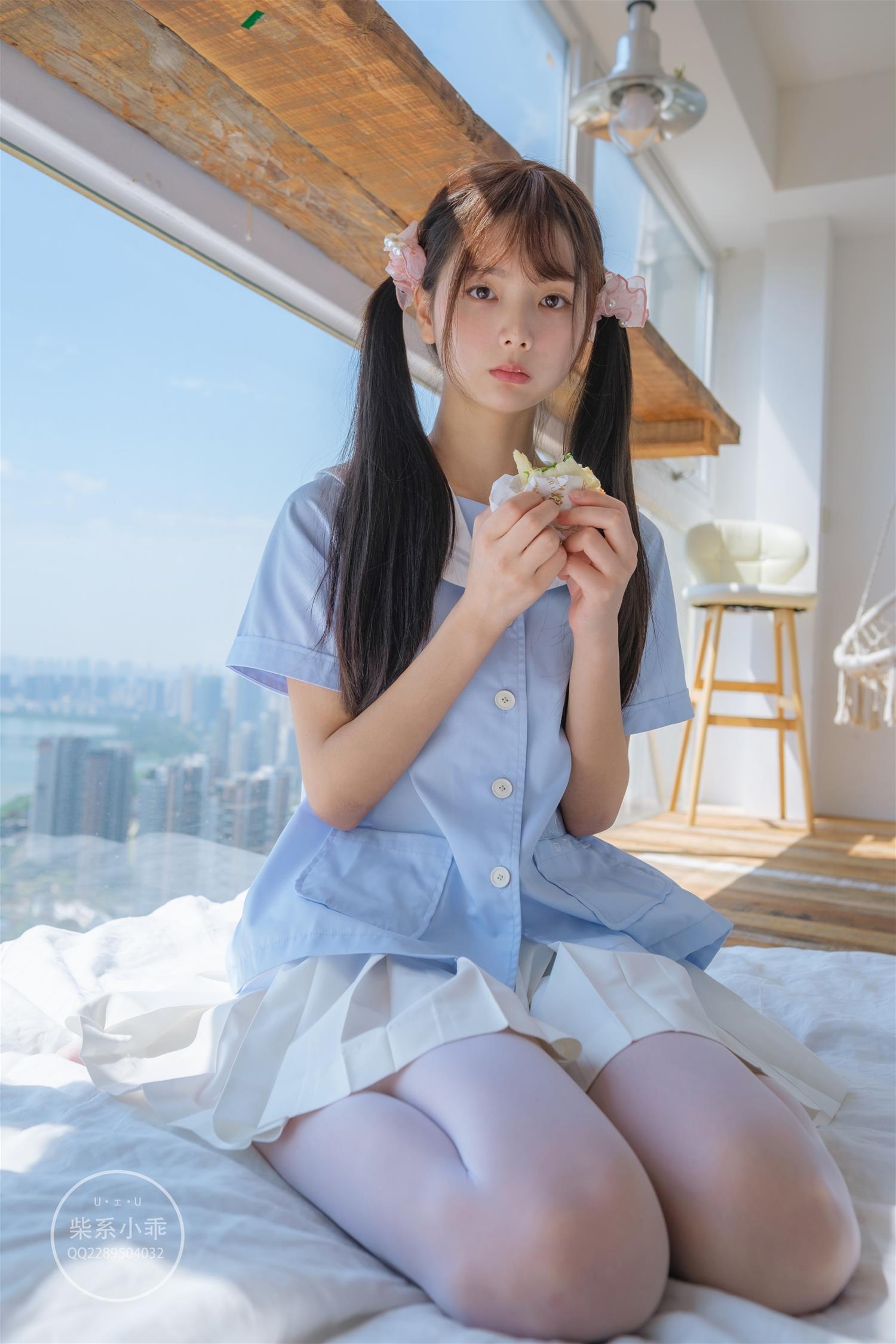 稚乖画册 晴空-001 白丝双马尾jk [79P-600MB]