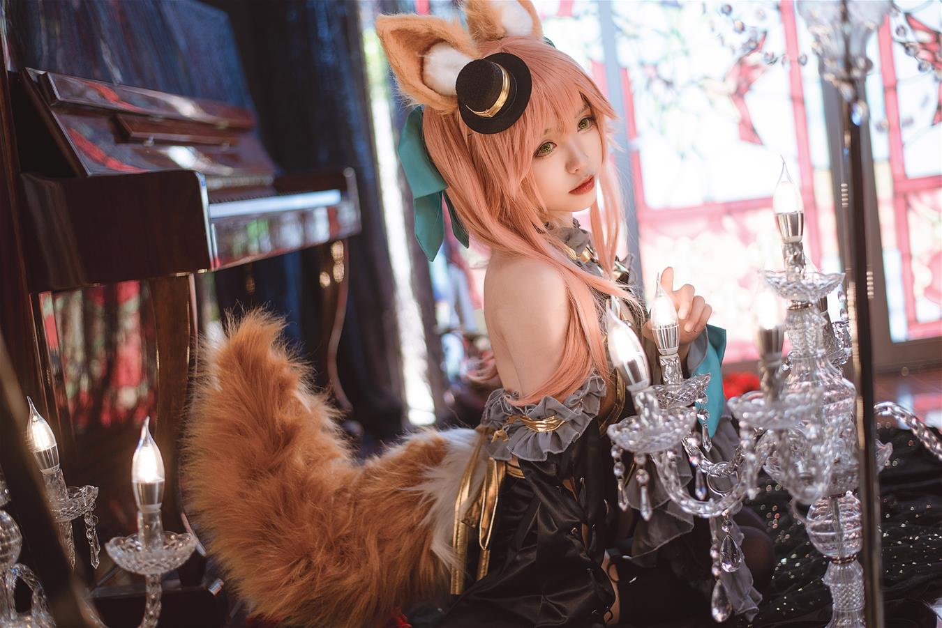 大大卷卷小卷 玉藻前 漆黑の魔术服 [12P-91MB]