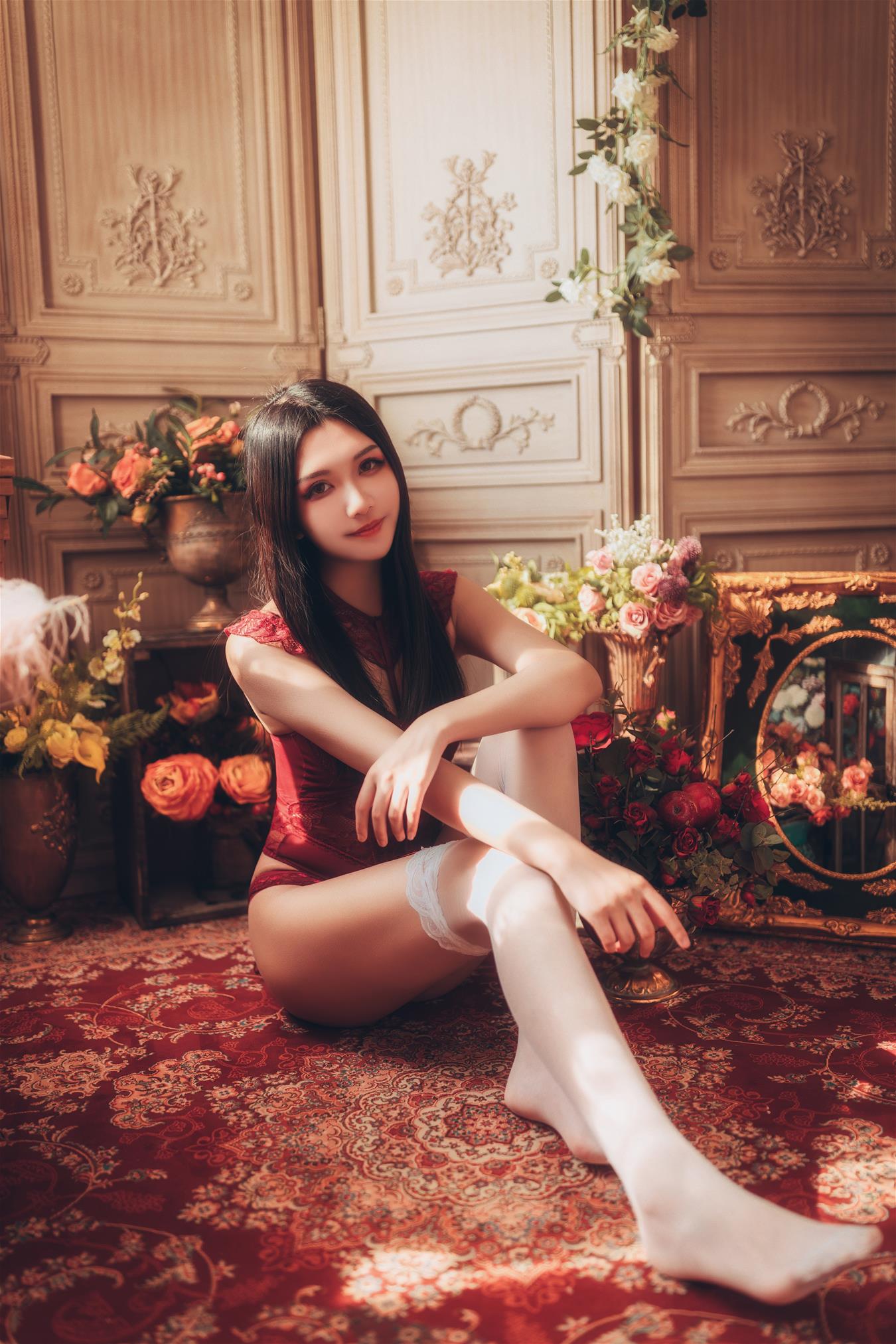 源纱希喵喵喵 红色内衣 晨风 [12P-208MB]