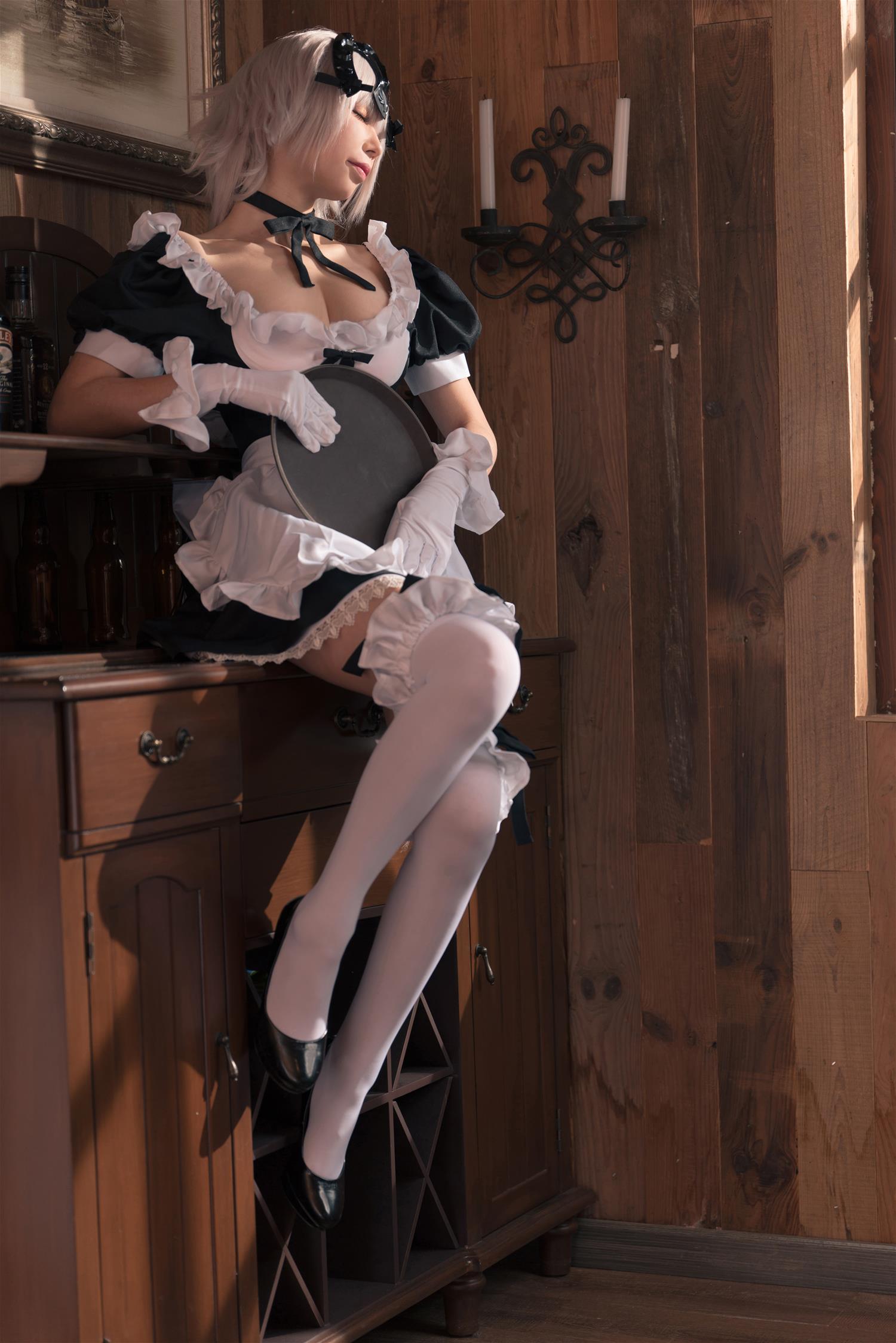 爱老师_PhD 黑贞德 GK手办女仆 [14P-278MB]