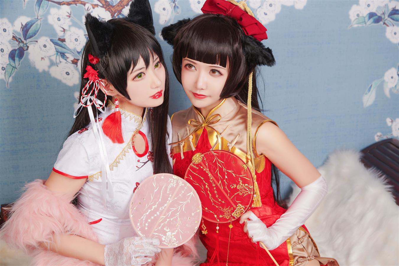 源纱希喵喵喵 &Meiyi_烛墨 犬獒旗袍 [12P-157MB]