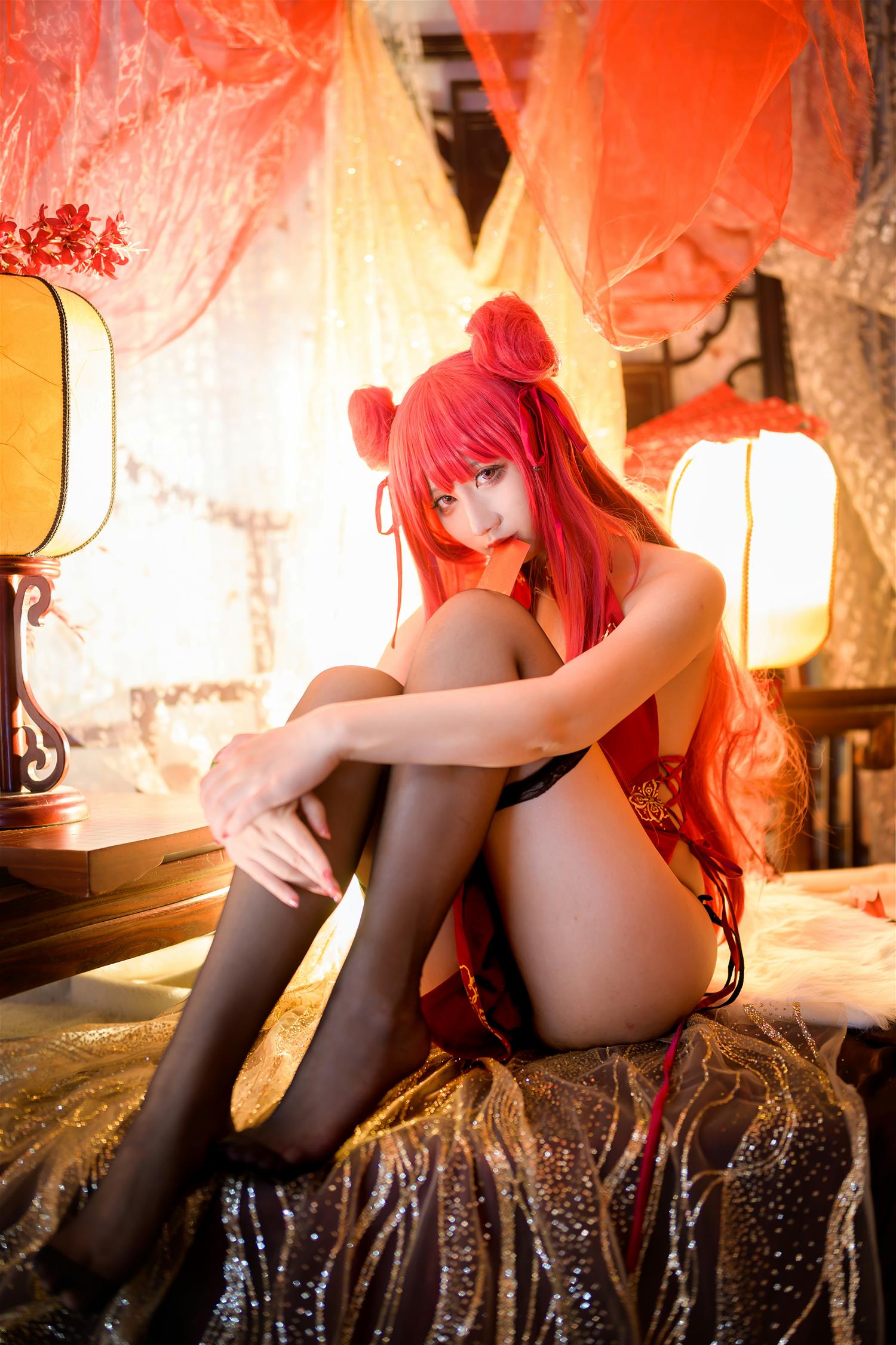 九曲Jean 碧蓝航线 加利索新春旗袍 [24P-221MB]