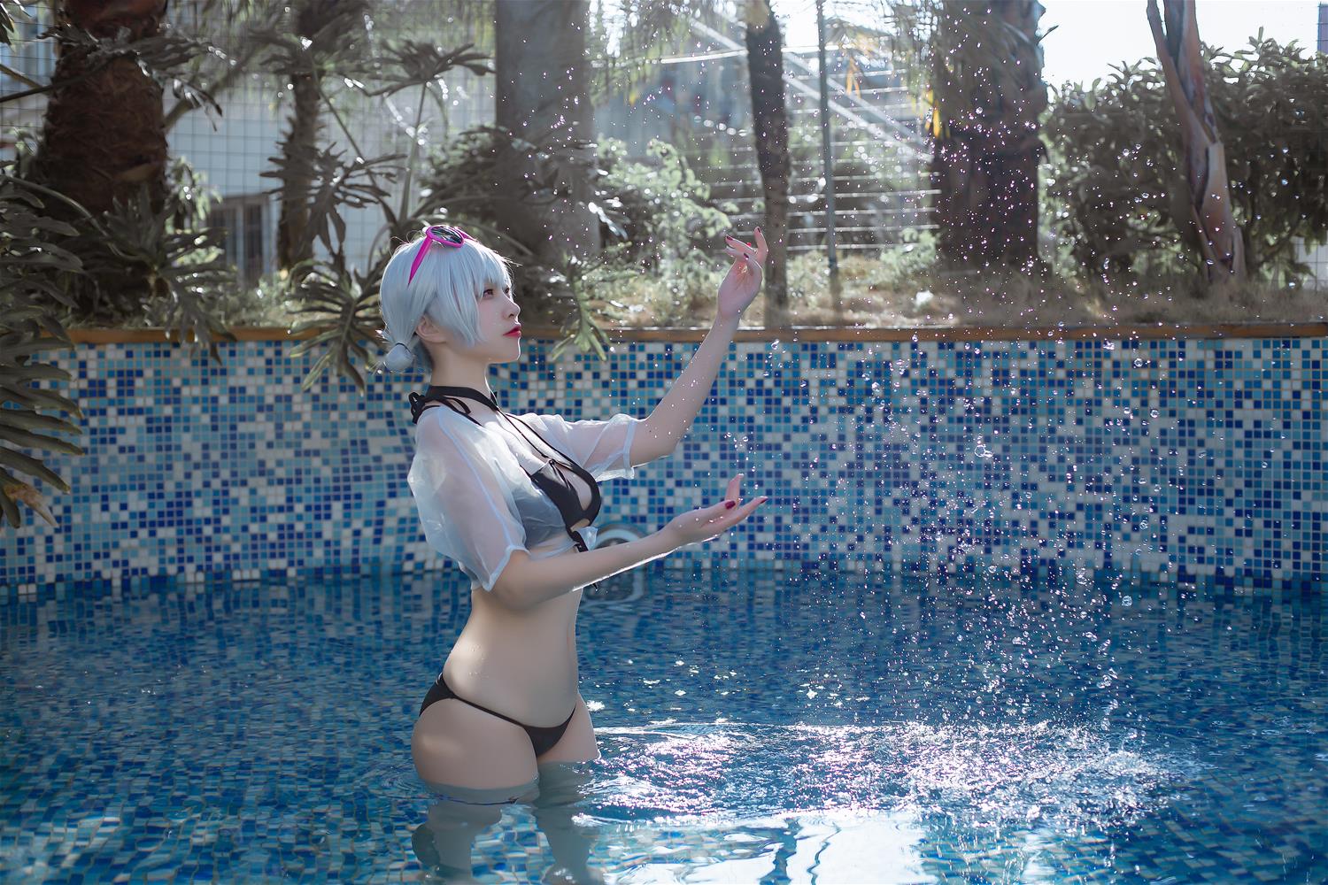 二佐 碧蓝航线 天狼星泳装 [15P-309MB]