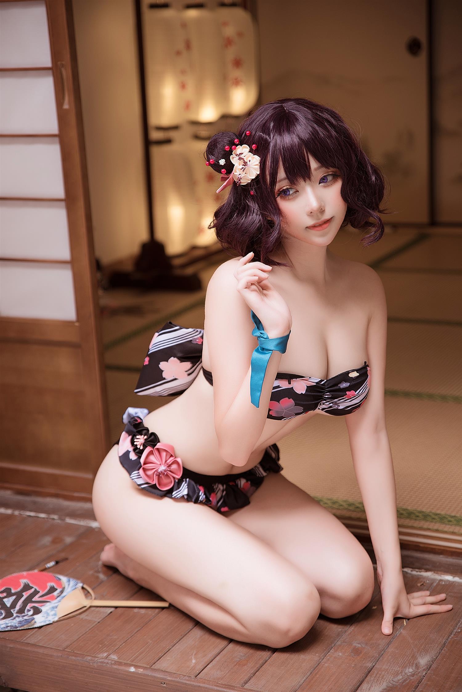 菌烨tako 葛飾北斎水着 [9P-65MB]