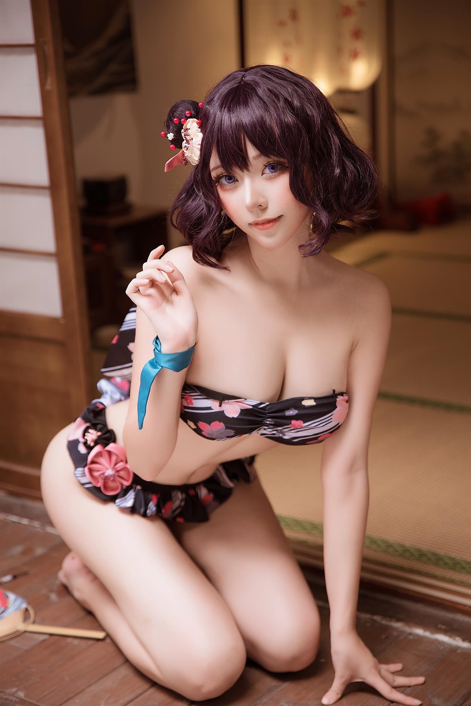 菌烨tako 葛飾北斎水着 [9P-65MB]