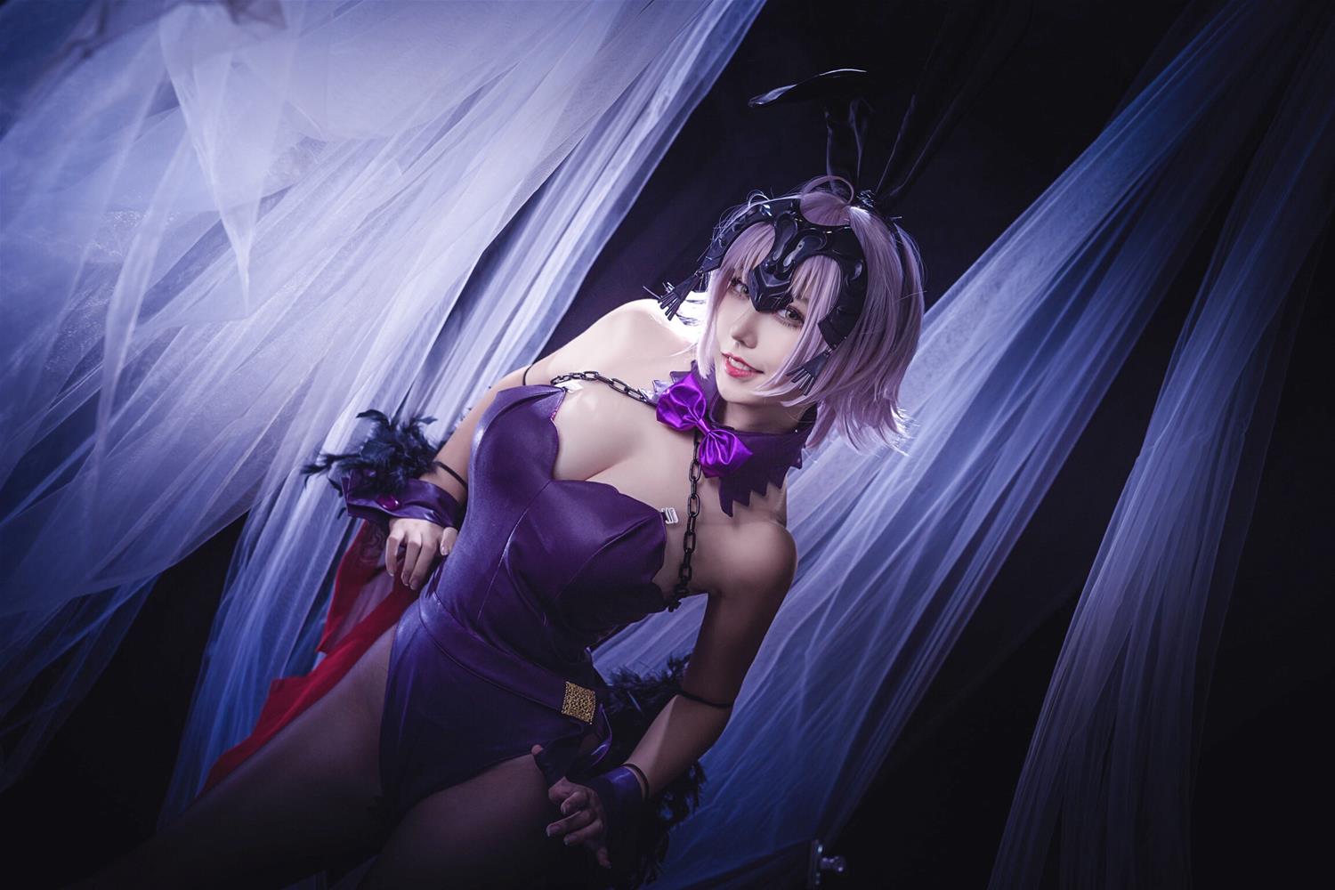 菌烨tako 黑贞德兔女郎Part1 [9P-4MB]