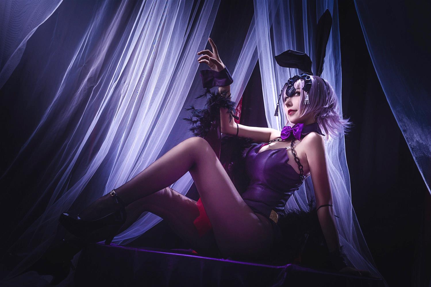 菌烨tako 黑贞德兔女郎Part1 [9P-4MB]