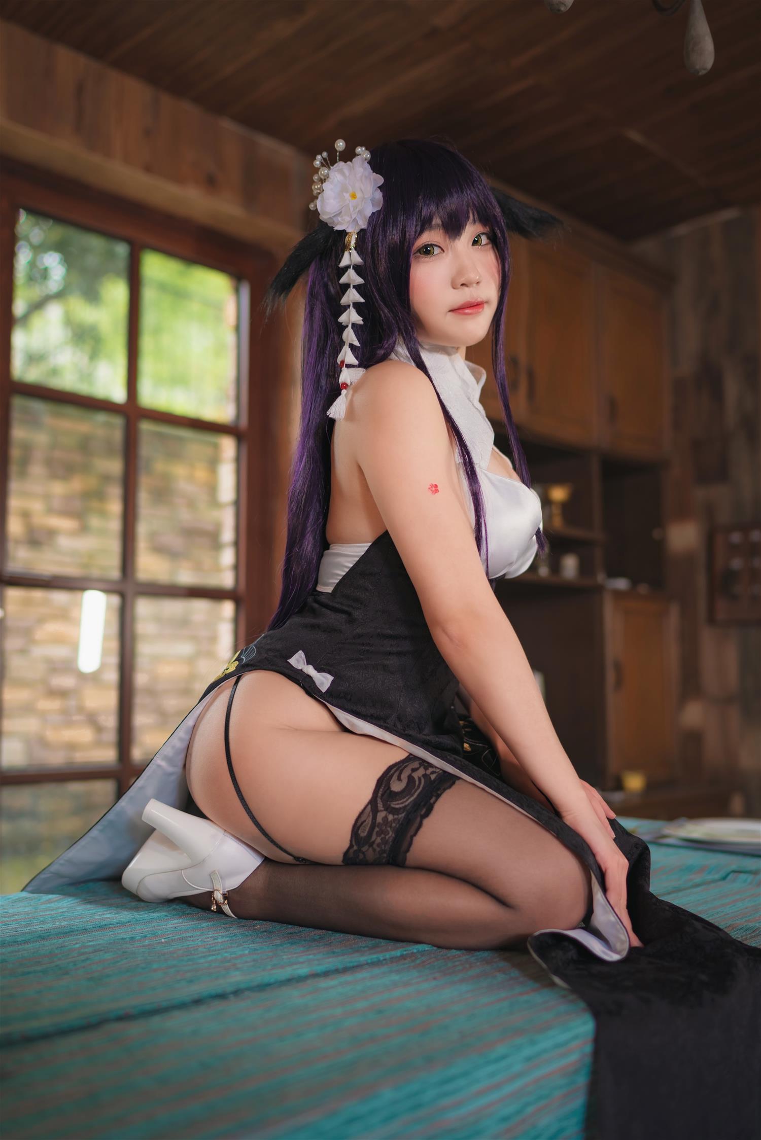 弥美Mime 碧蓝航线 吾妻 旗袍 [9P-24MB]