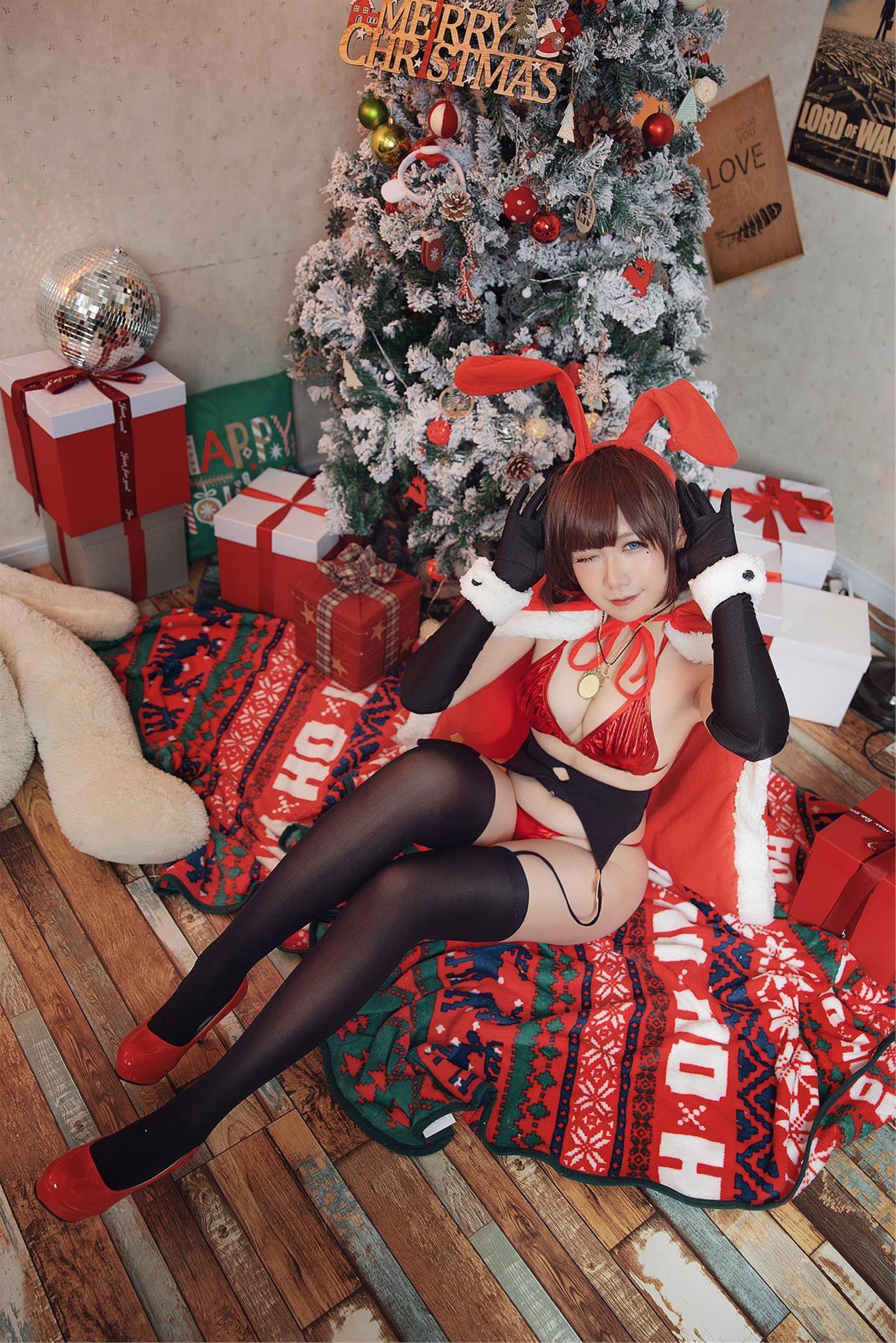 麻花麻花酱 圣诞兔子 [22P-349MB]