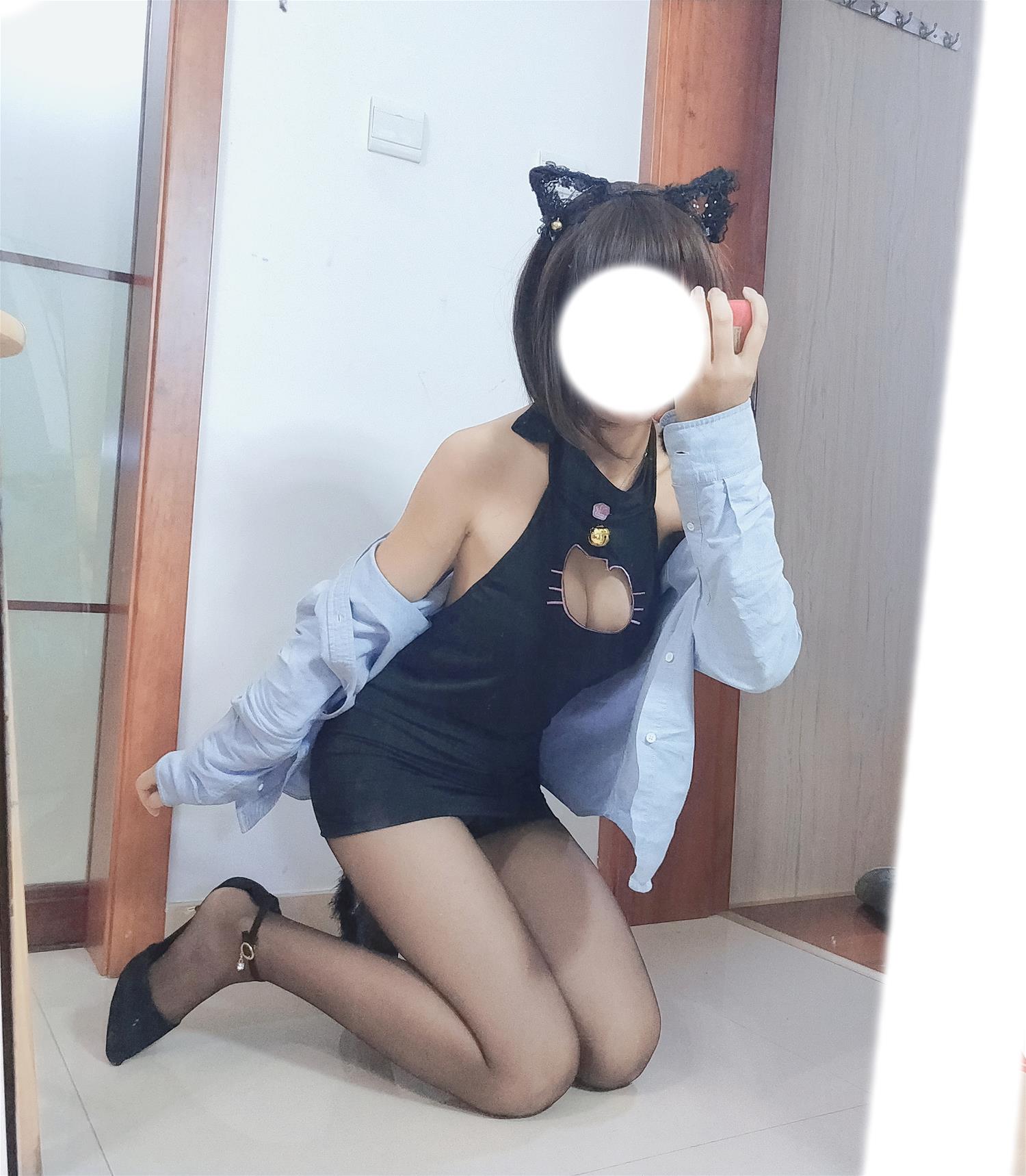 黑米粥（小酥酱）露背猫咪1 [6P2V-94MB]