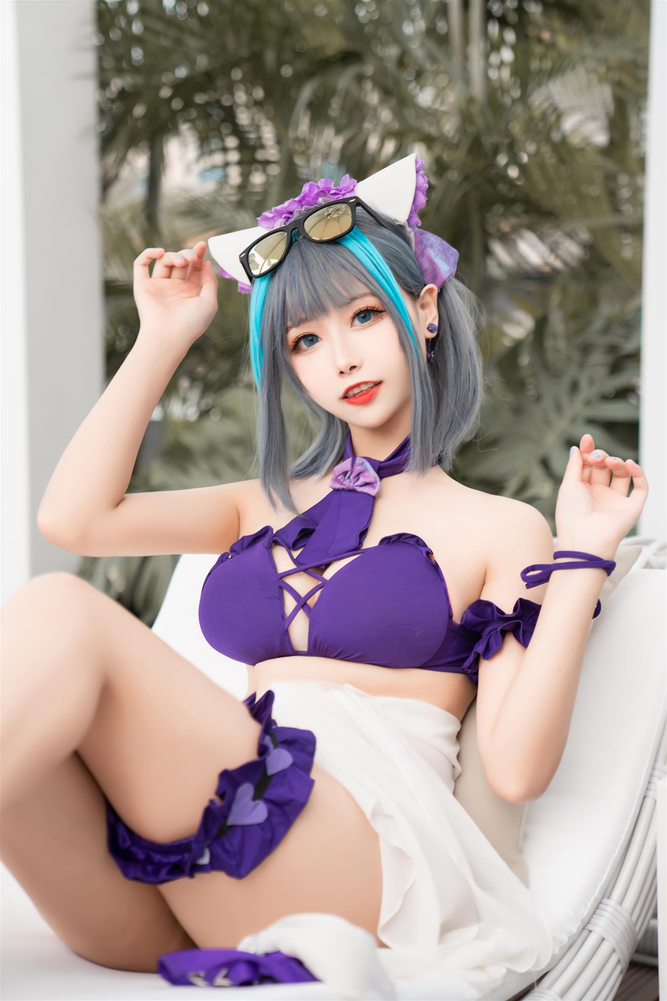 Momoko葵葵 柴郡水着 [40P1V-313MB]