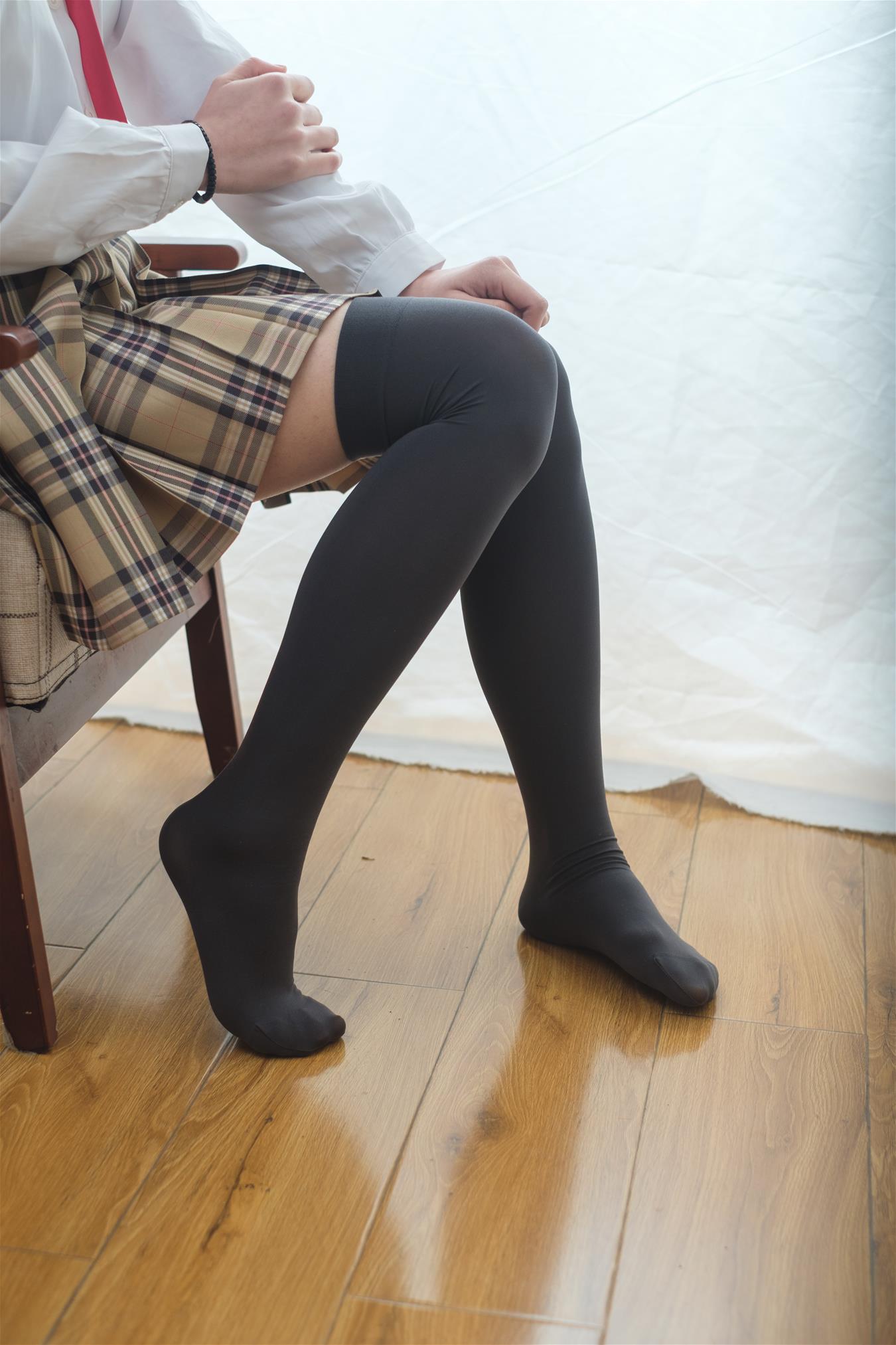 喵写真 PR15.005 JK黑丝校服格子裙 [80P1V-970MB]