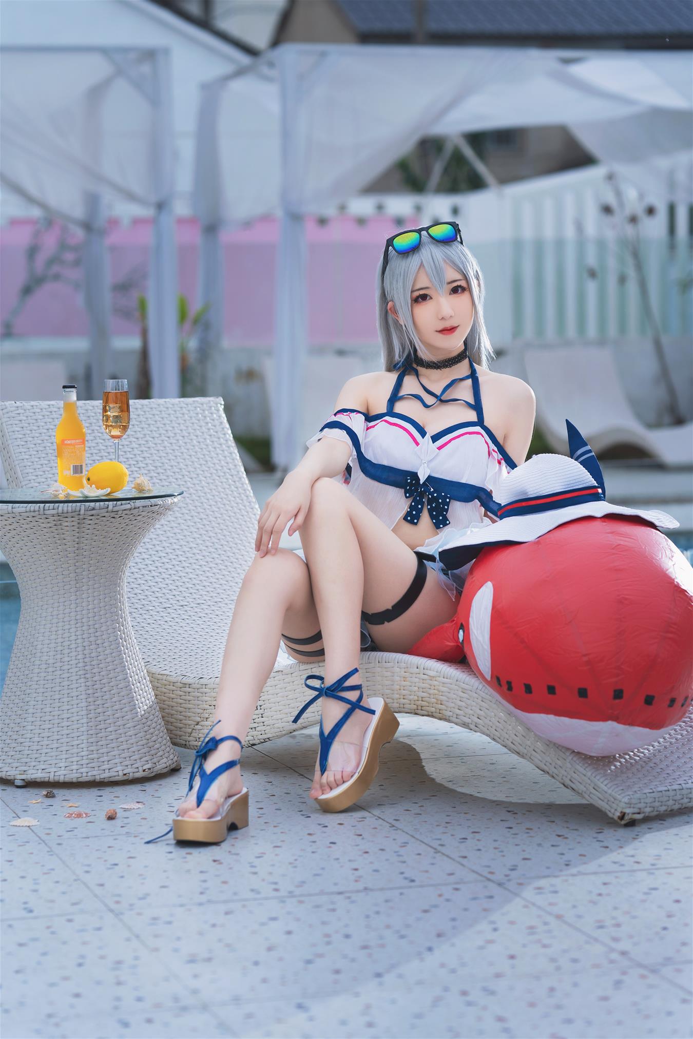 弥音音 明日方舟 斯卡蒂泳装 [24P-316MB]