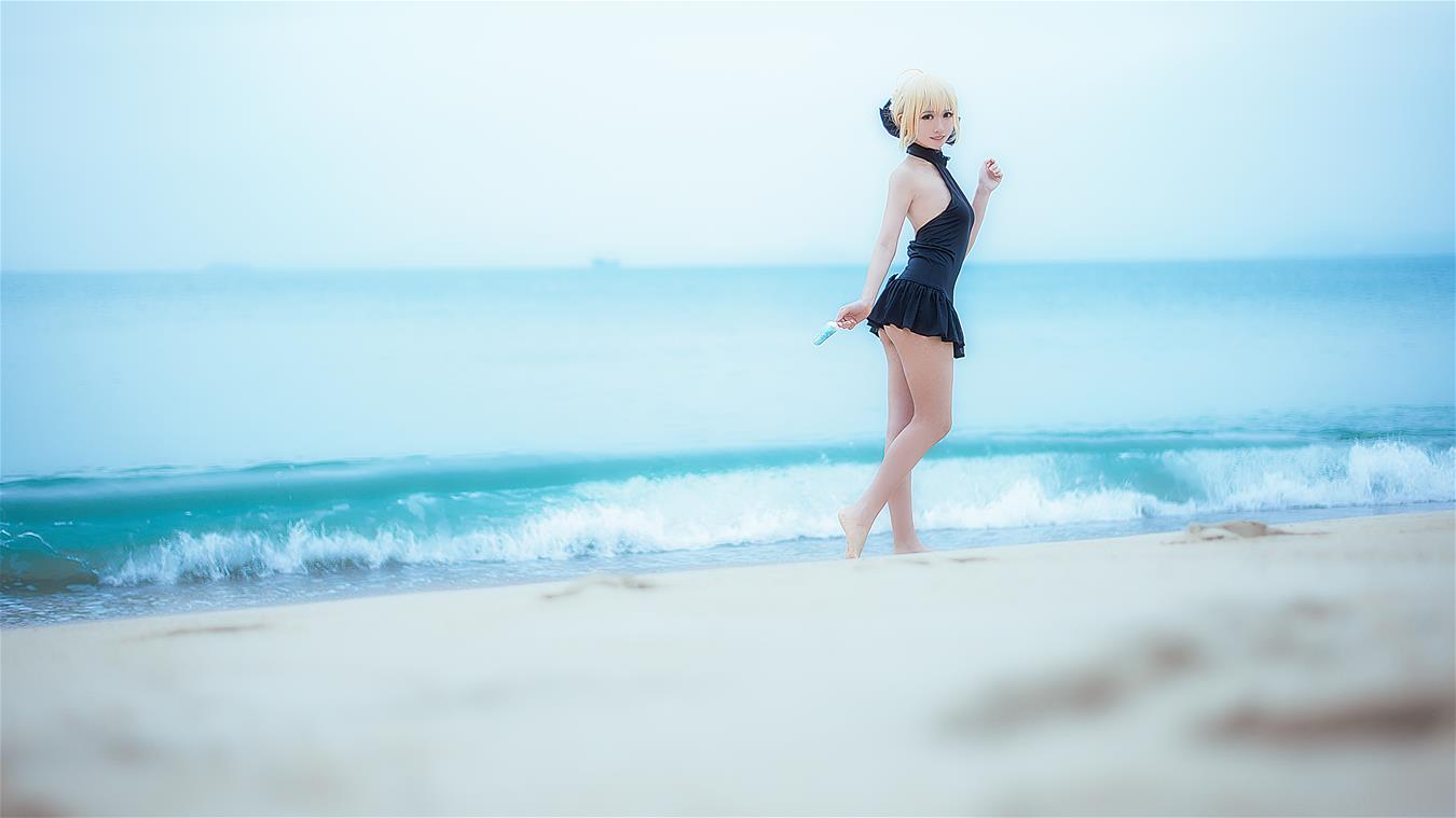 鳗鱼霏儿 King of Knight 海边 [11P-123MB]