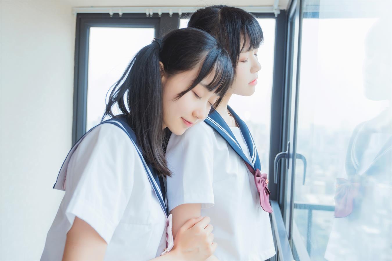 木绵绵OwO ×桜桃喵 她(制服×制服) [38P-741MB]