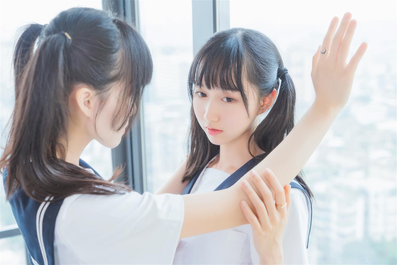 木绵绵OwO ×桜桃喵 她(制服×制服) [38P-741MB]