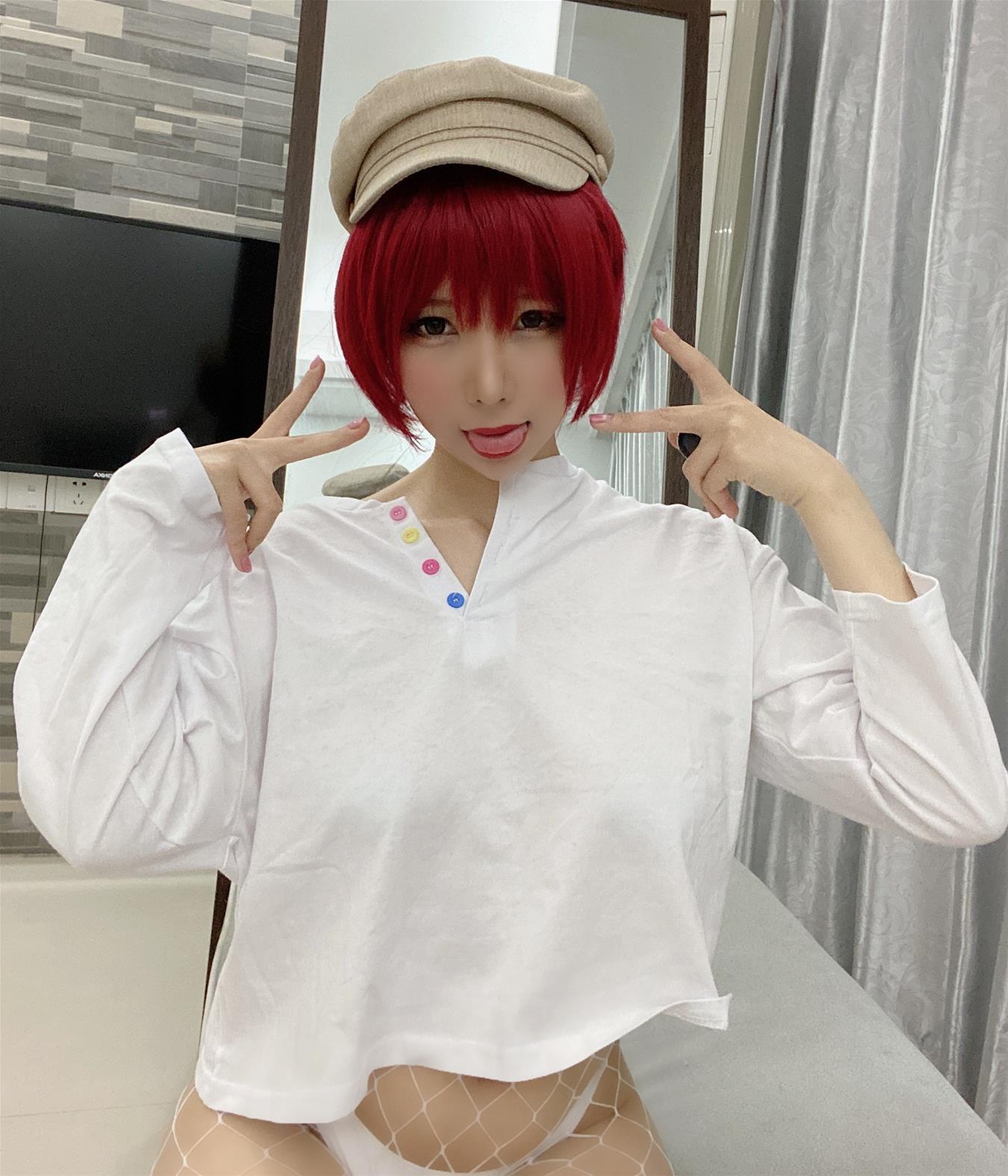 鹿野希 Vol.10 红发白网袜 [107P2V-186MB]