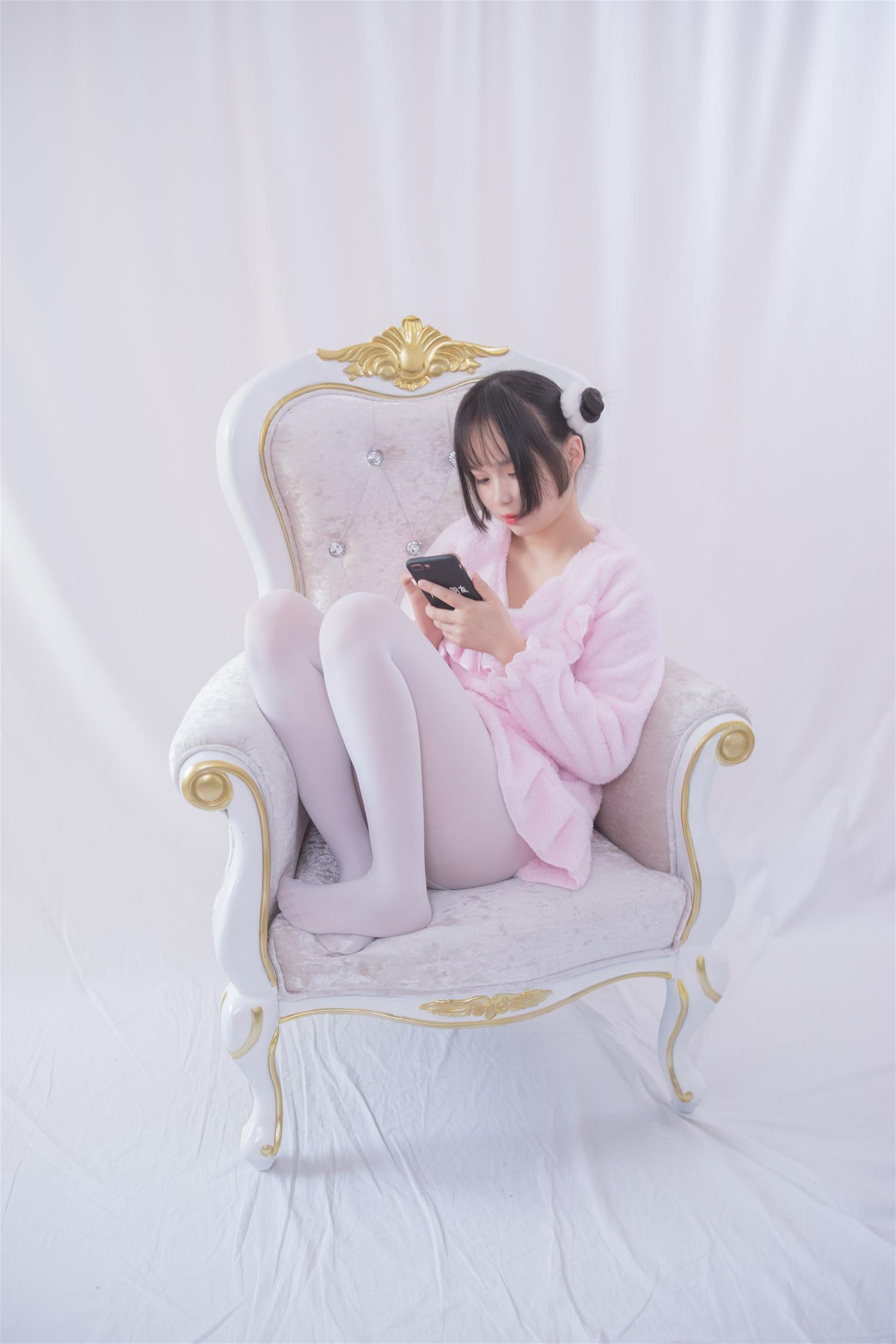 轻兰映画 VOL.017 粉红毛茸茸睡衣白丝少女 [77P-436MB]