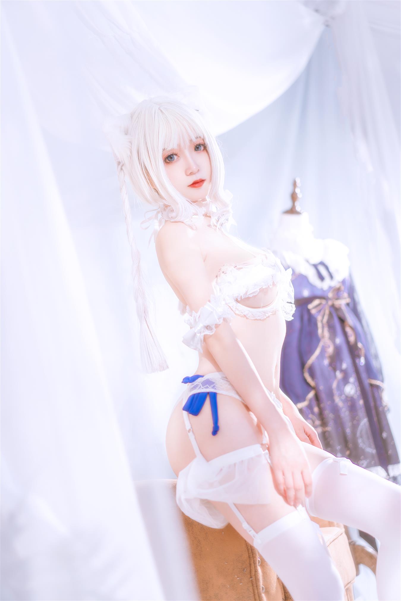 无筝Ryou NO.001 白色猫 [18P-459MB]