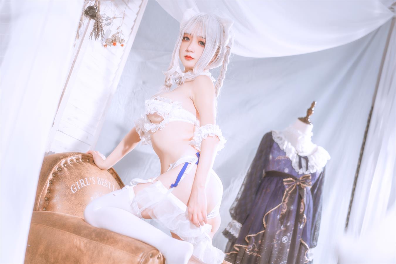 无筝Ryou NO.001 白色猫 [18P-459MB]