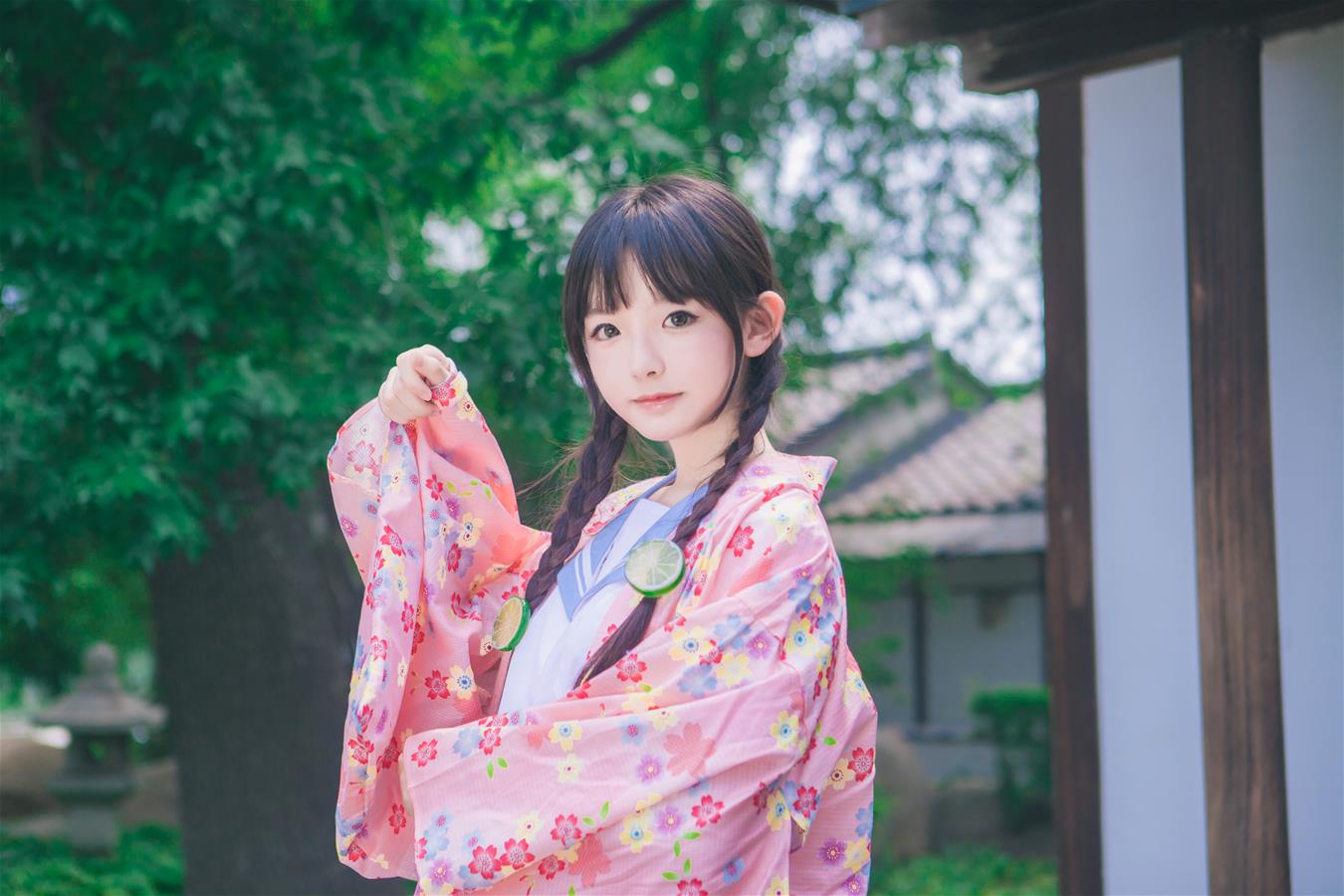 樱群 和服外套 [17P-212MB]