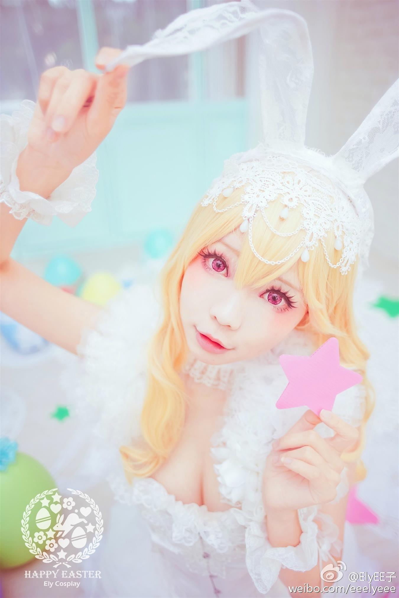 ElyEE子 兔耳白礼服 [9P-11MB]