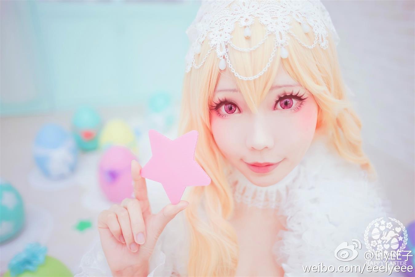 ElyEE子 兔耳白礼服 [9P-11MB]