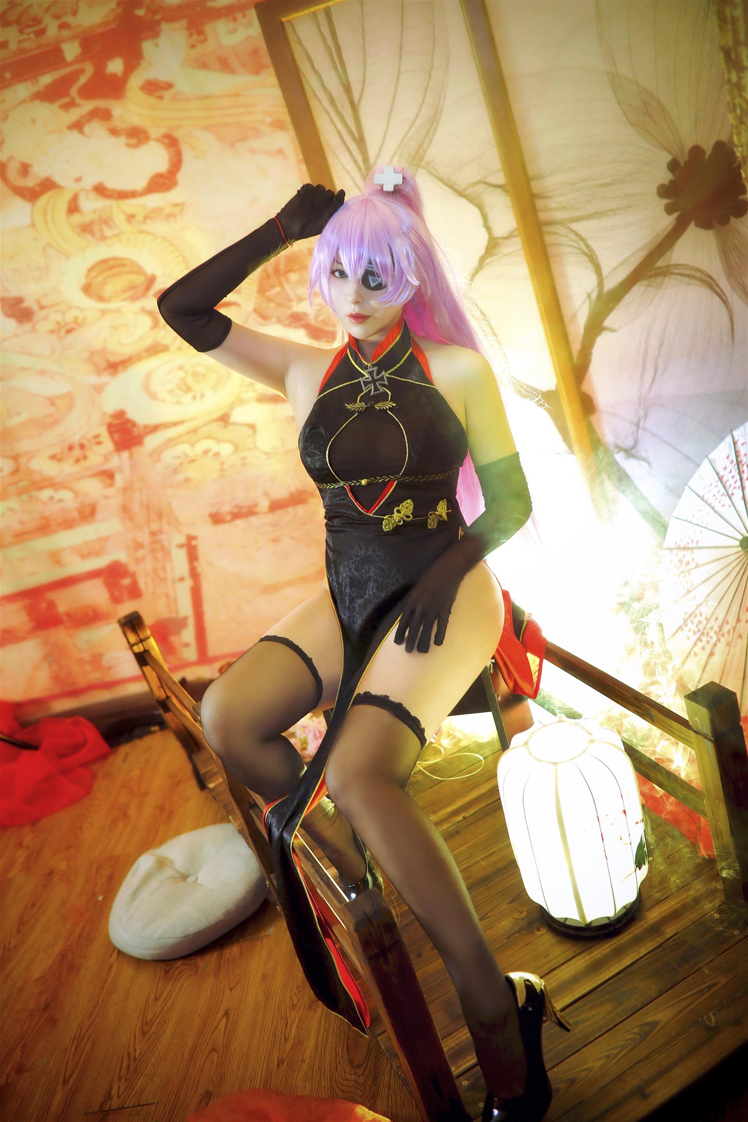 小容仔咕咕咕w 沙恩霍斯特旗袍 [11P-170MB]