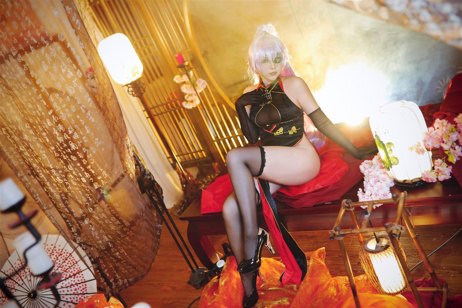 小容仔咕咕咕w 沙恩霍斯特旗袍 [11P-170MB]