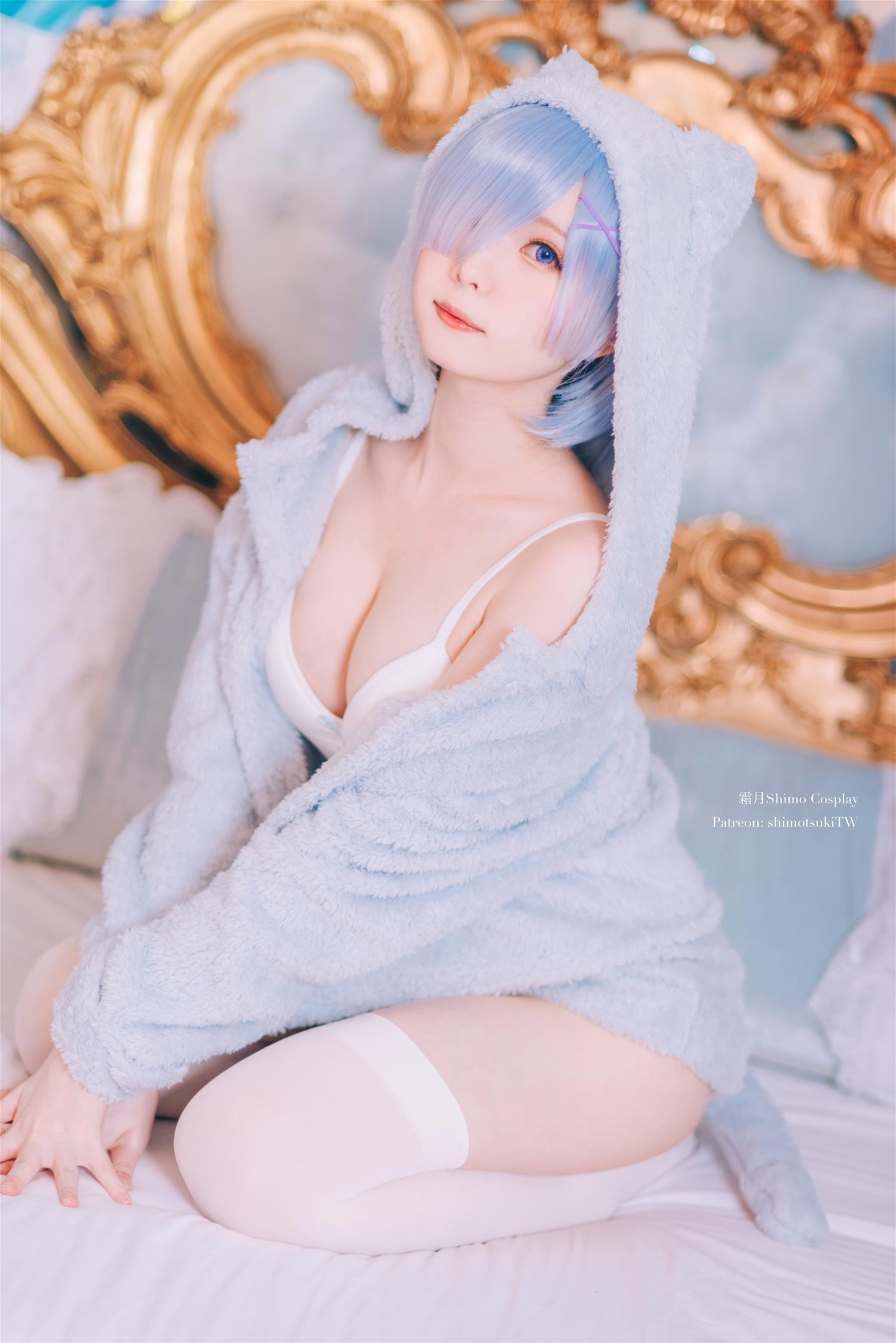 霜月shimo 雷姆猫咪装 [16P-214MB]