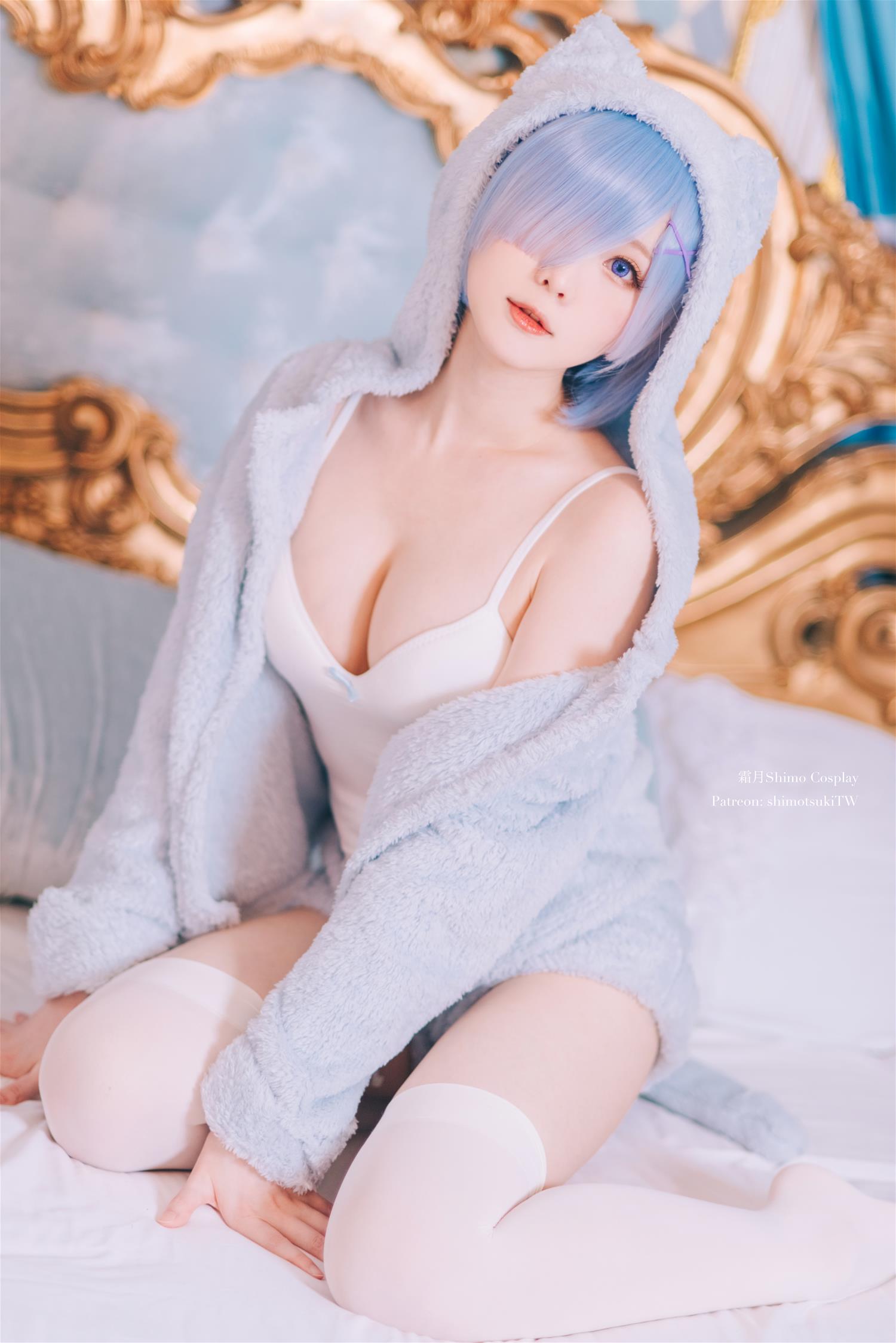 霜月shimo 雷姆猫咪装 [16P-214MB]