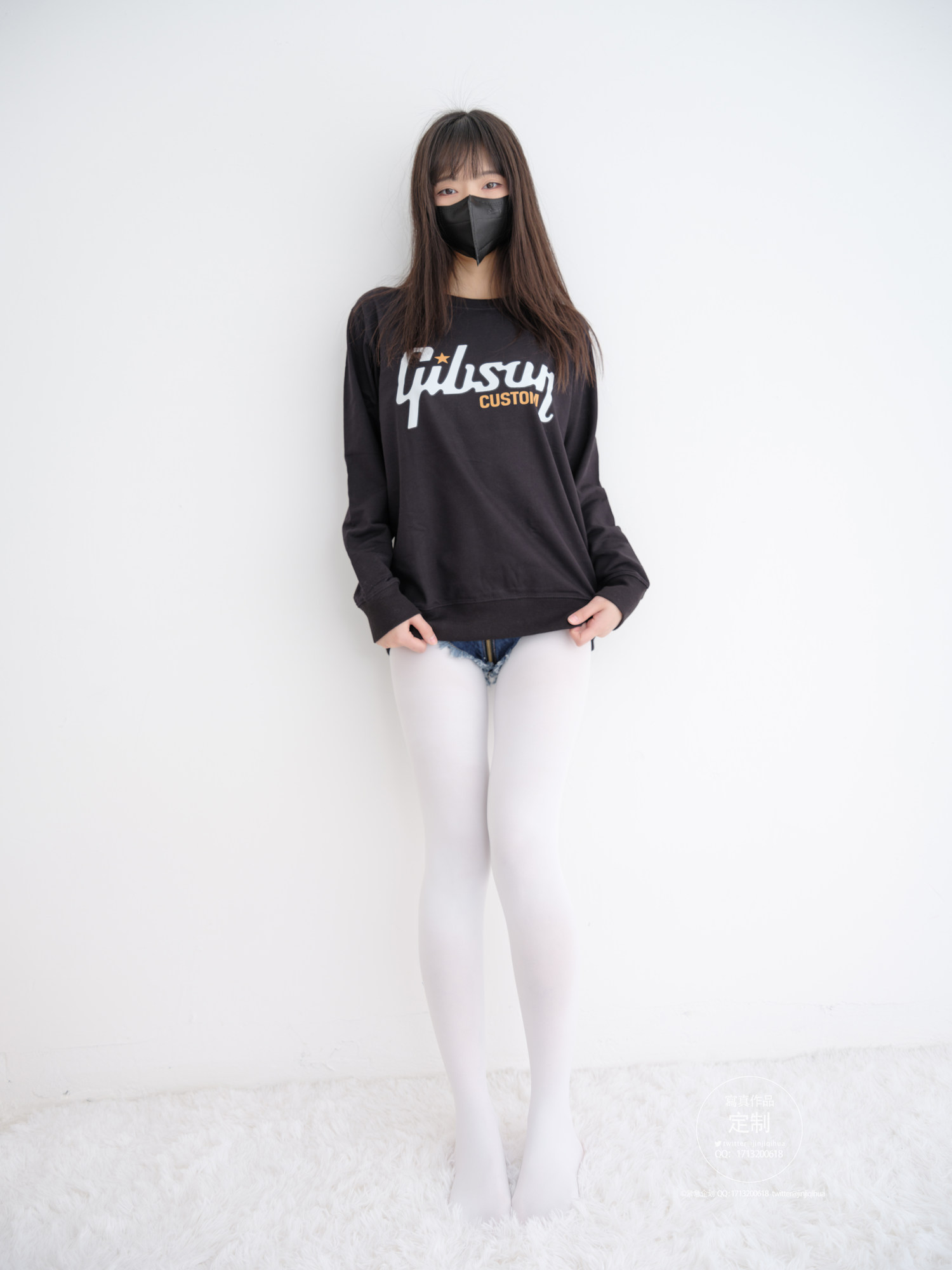 紧急企划 EX-001 见希w 白丝牛仔裤 [79P1V-2.79GB]