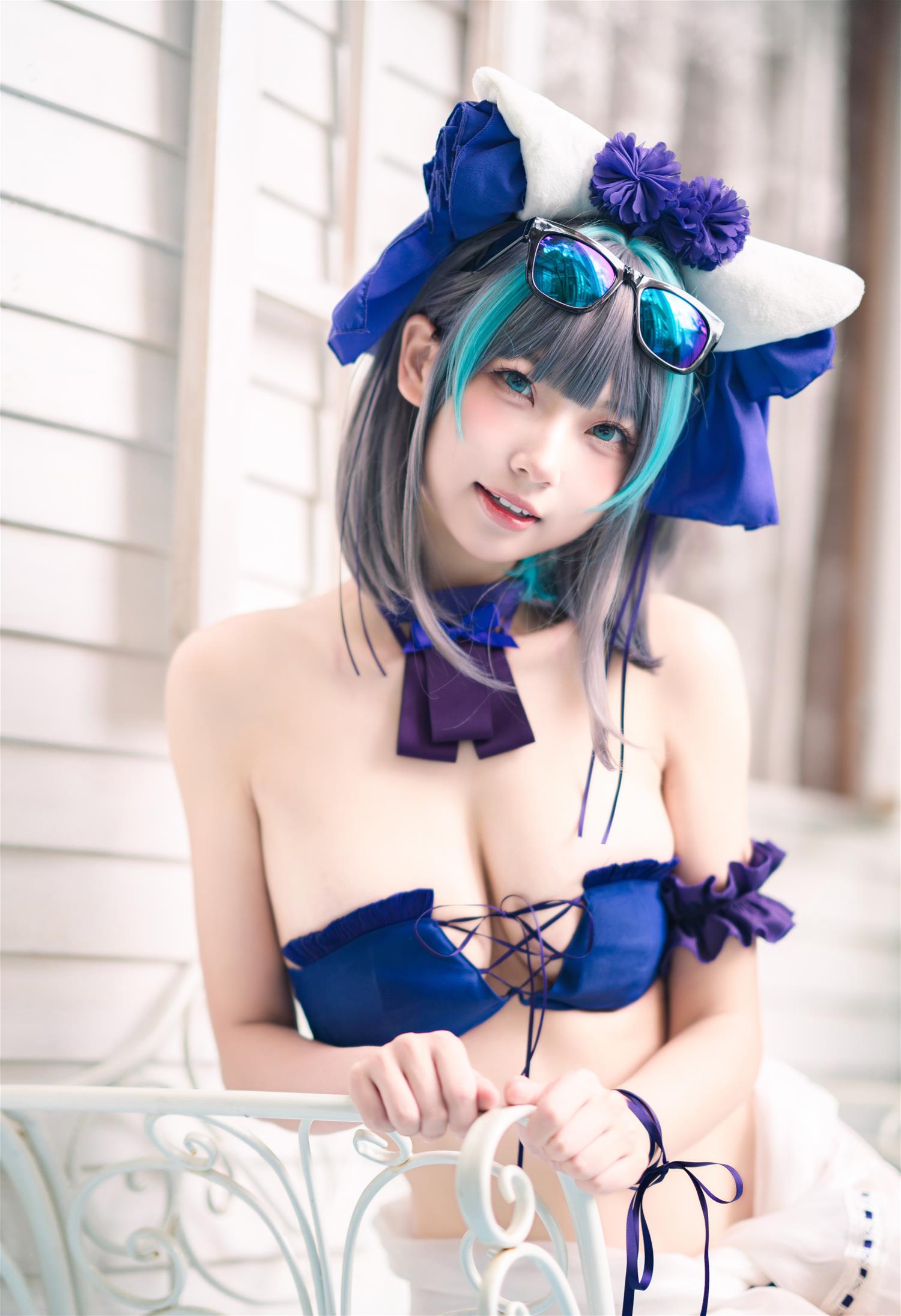 橙喵 柴郡COS 着水 [16P-210MB]