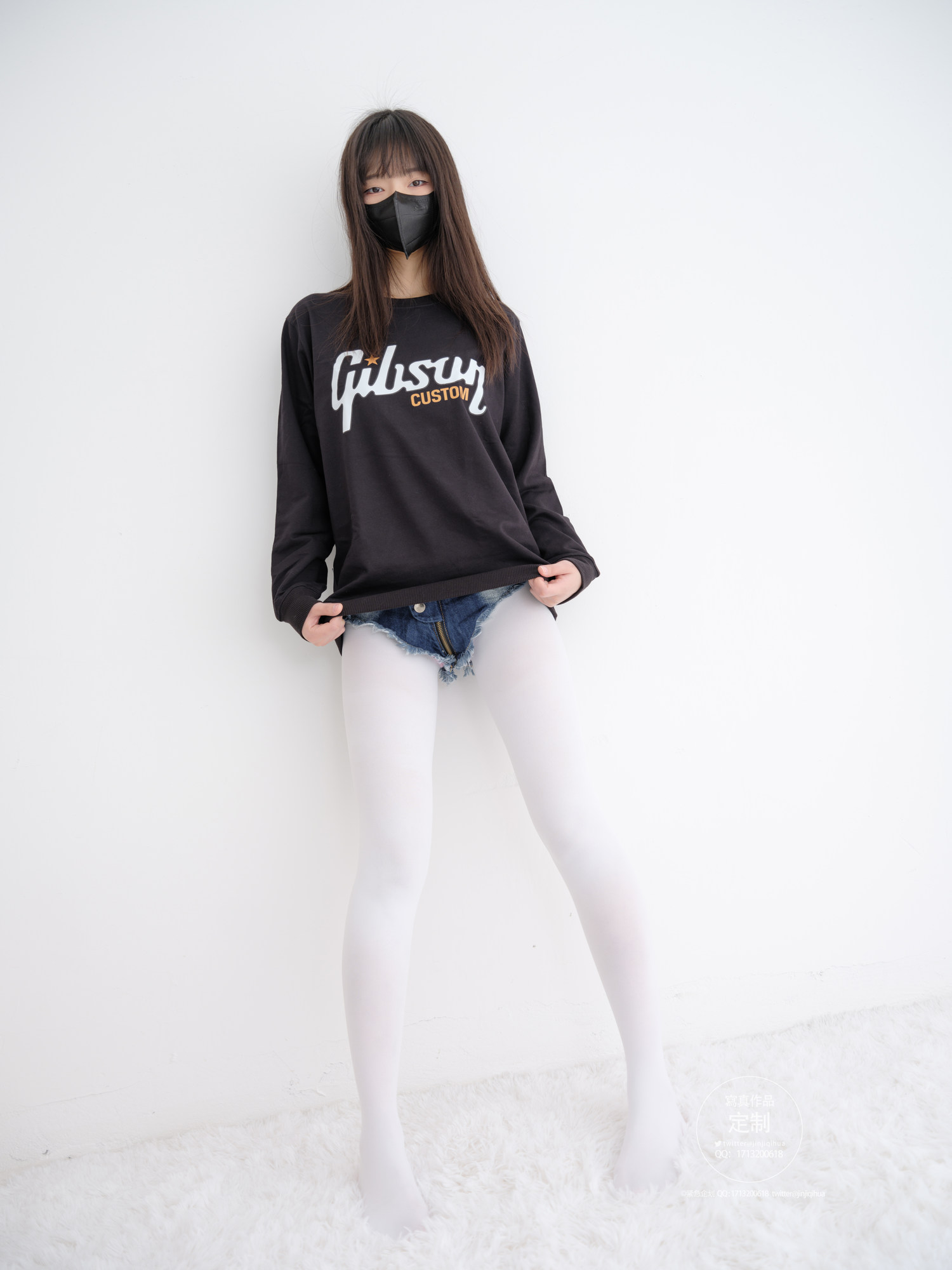 紧急企划 EX-001 见希w 白丝牛仔裤 [79P1V-2.79GB]